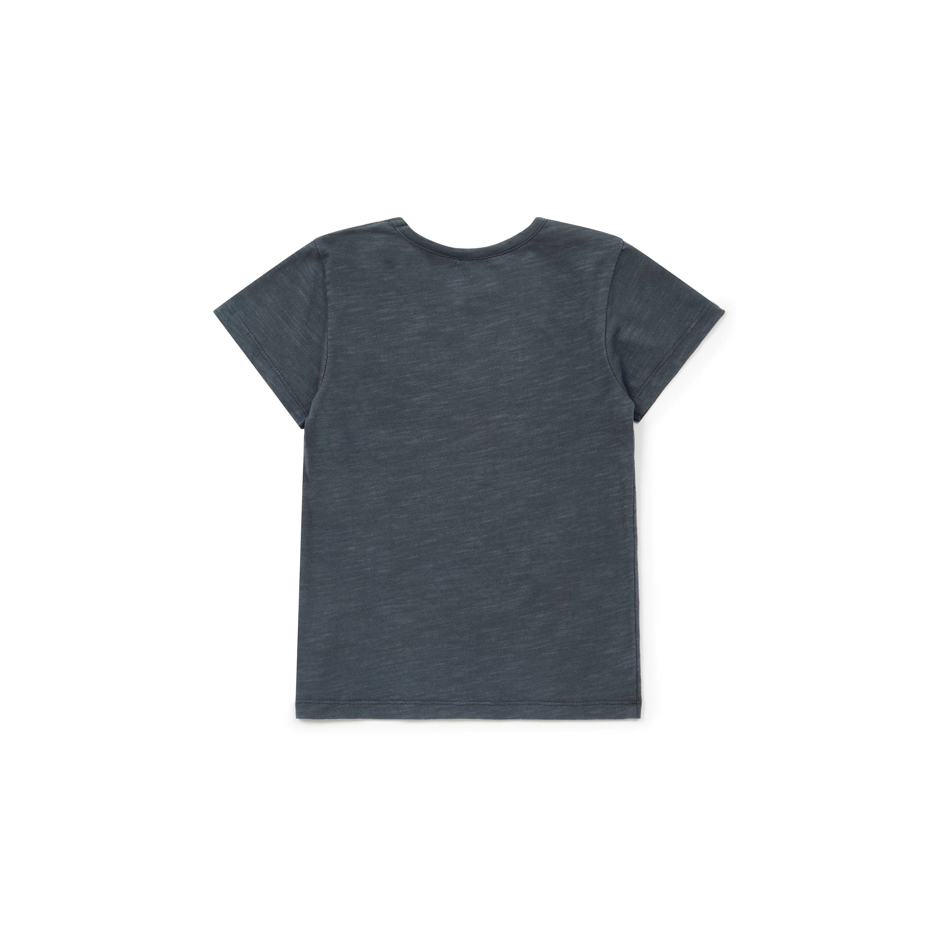 Boys Dark Grey Cotton T-shirt