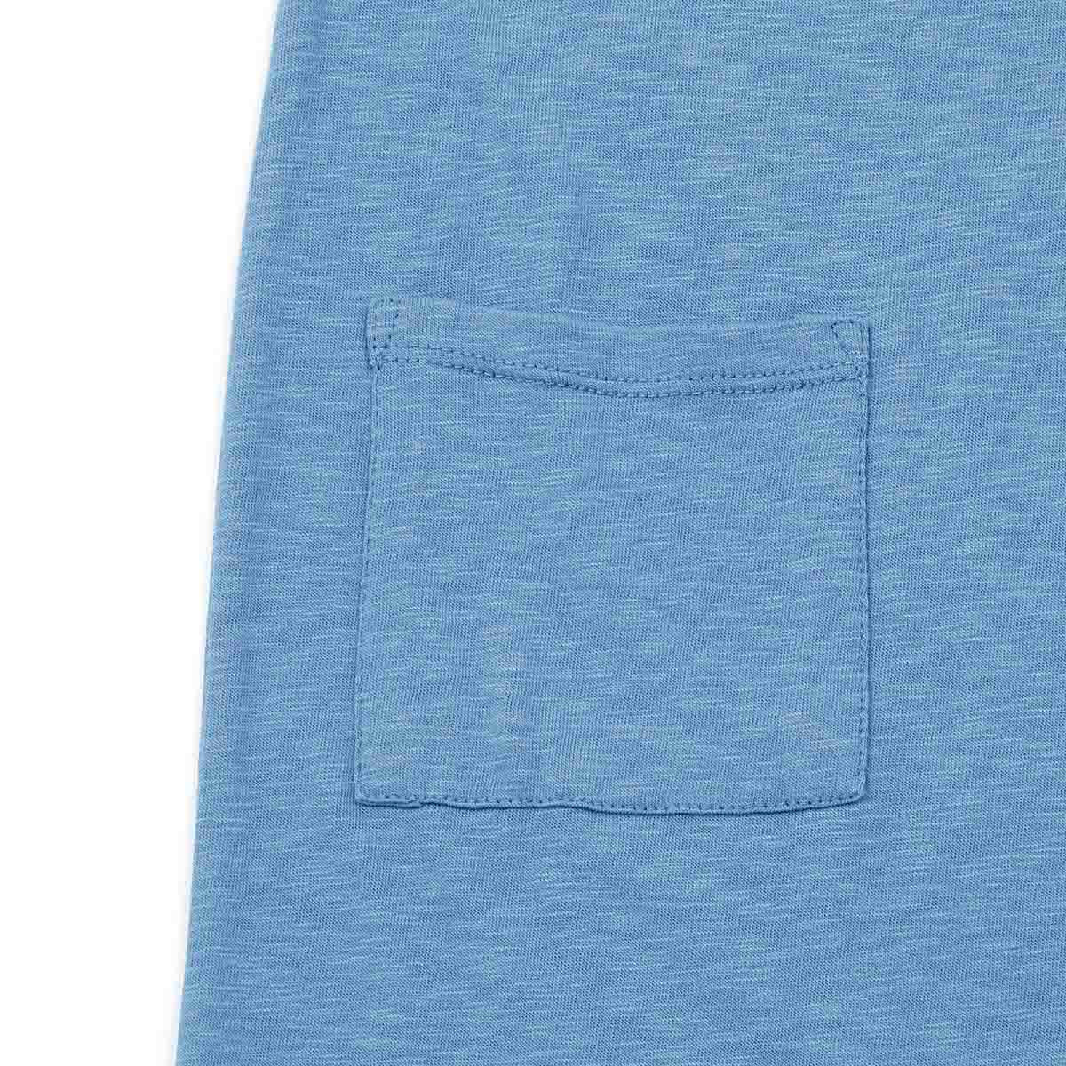 Girls Blue Cotton Jumpsuit