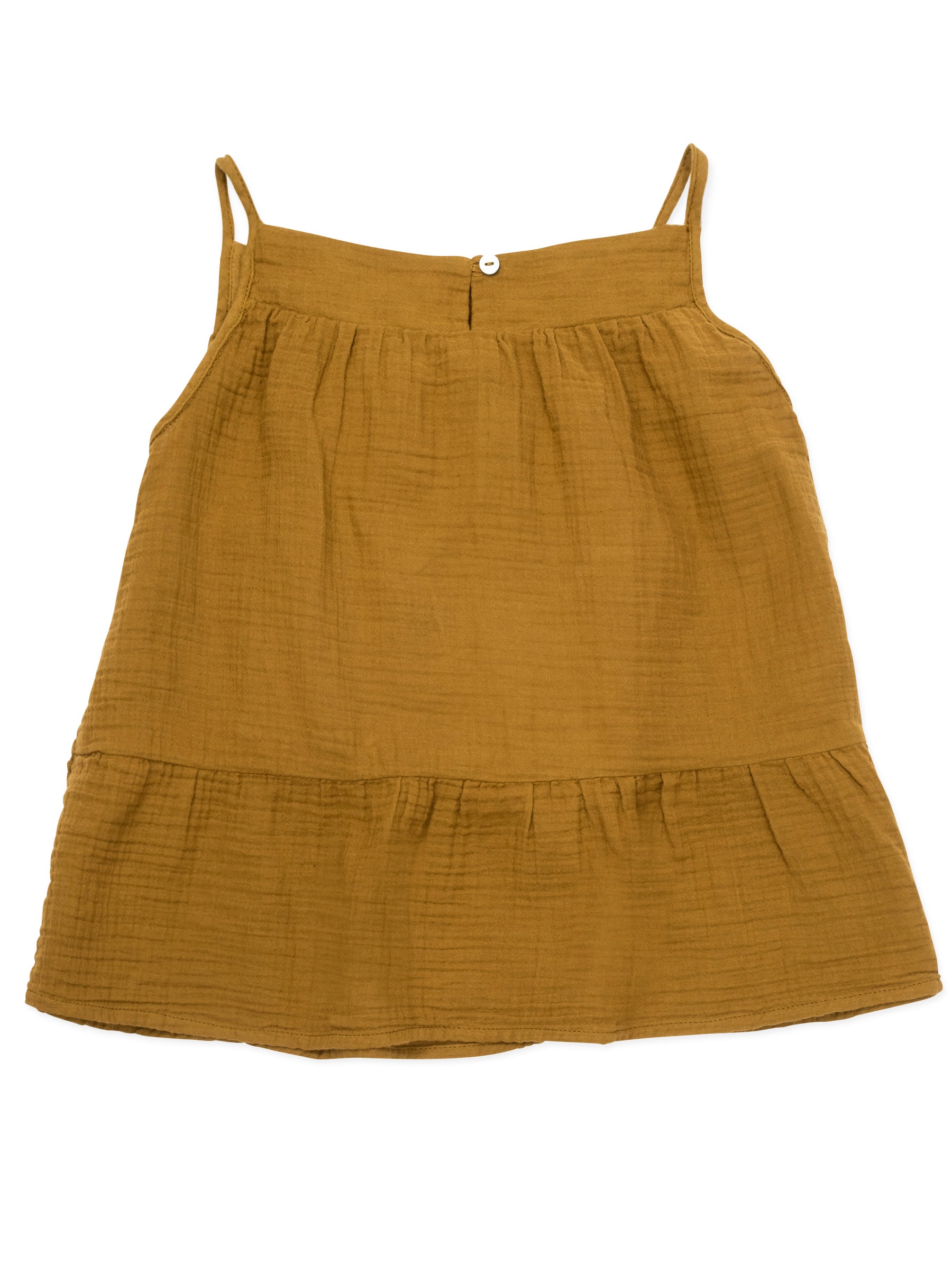 Girls Olive Cotton Top