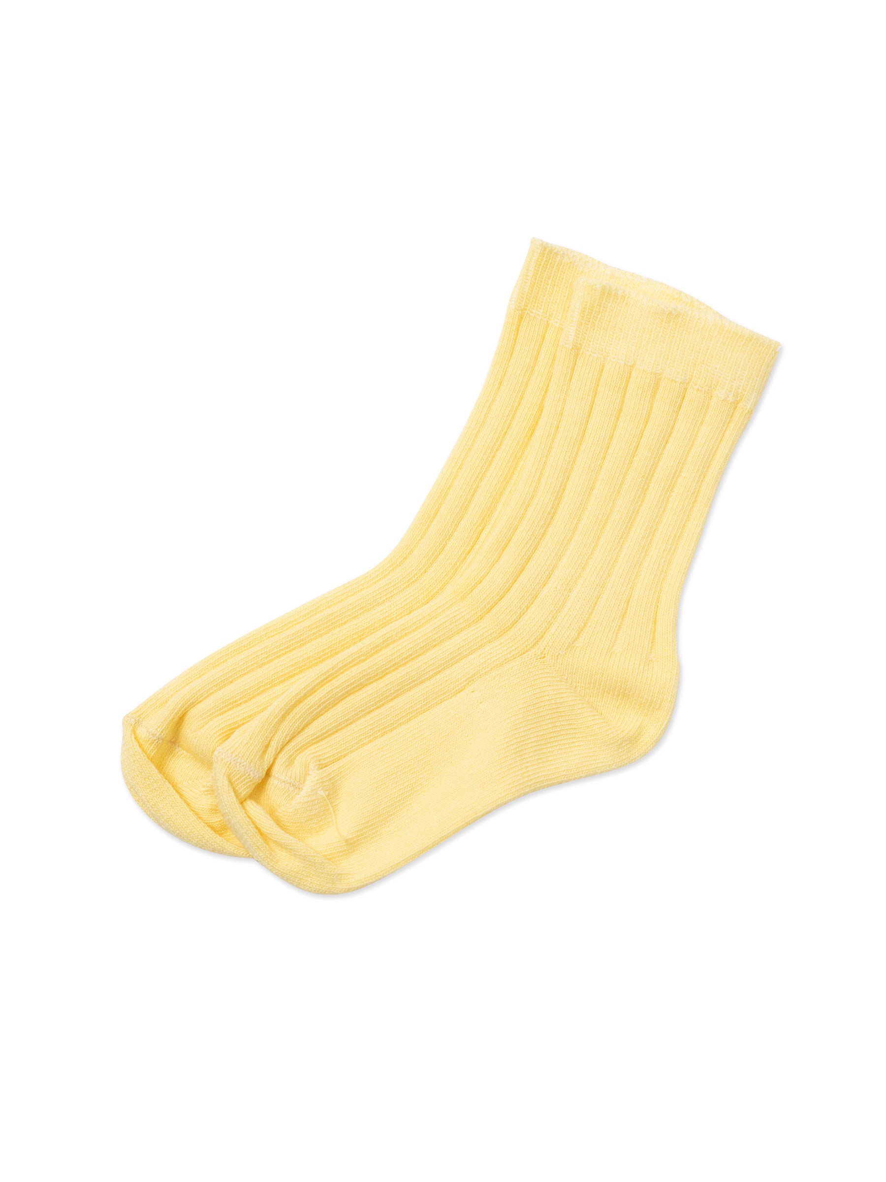 Girls Yellow Cotton Socks