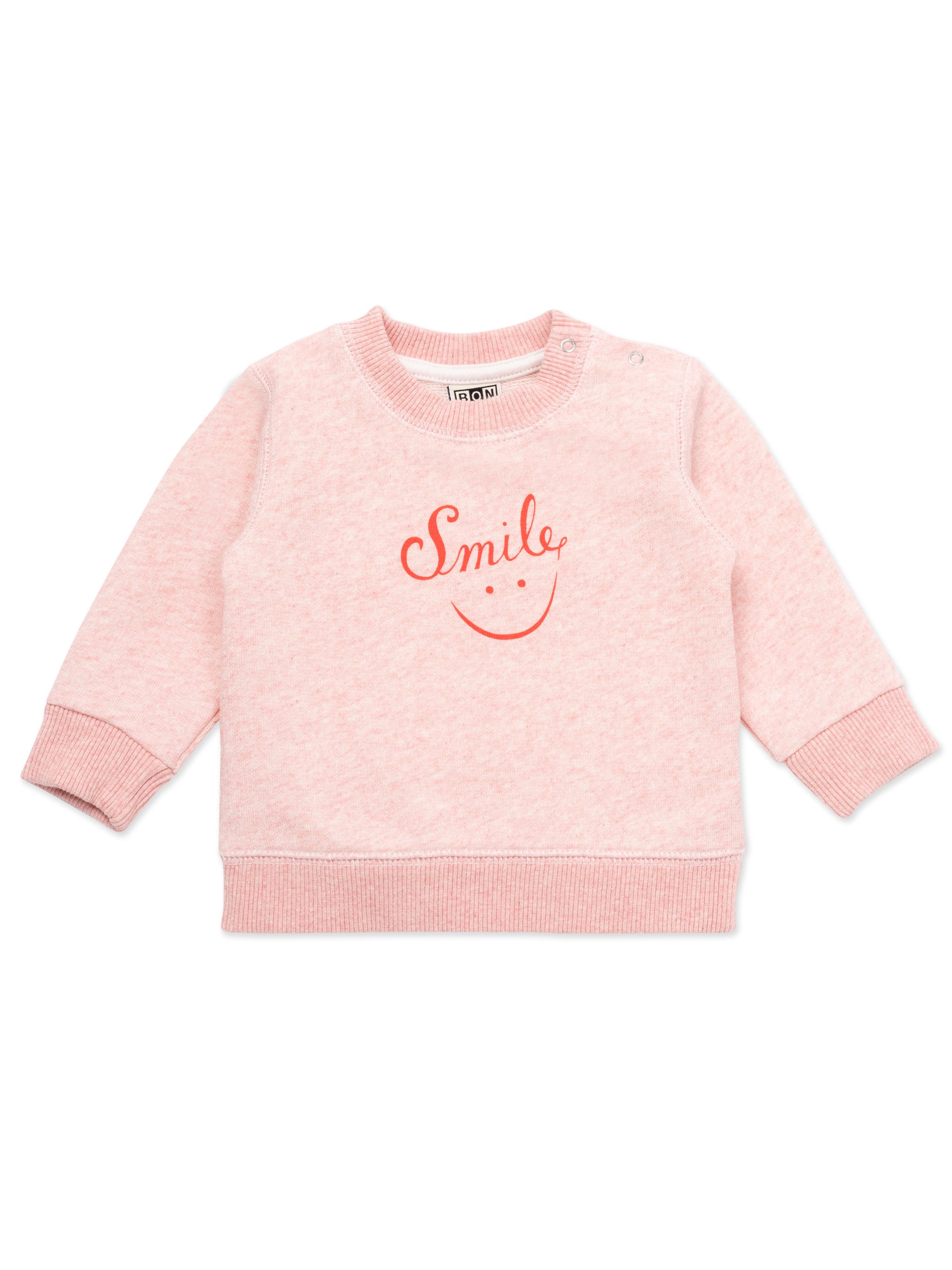 Baby Girls Light Pink Cotton Sweatshirt