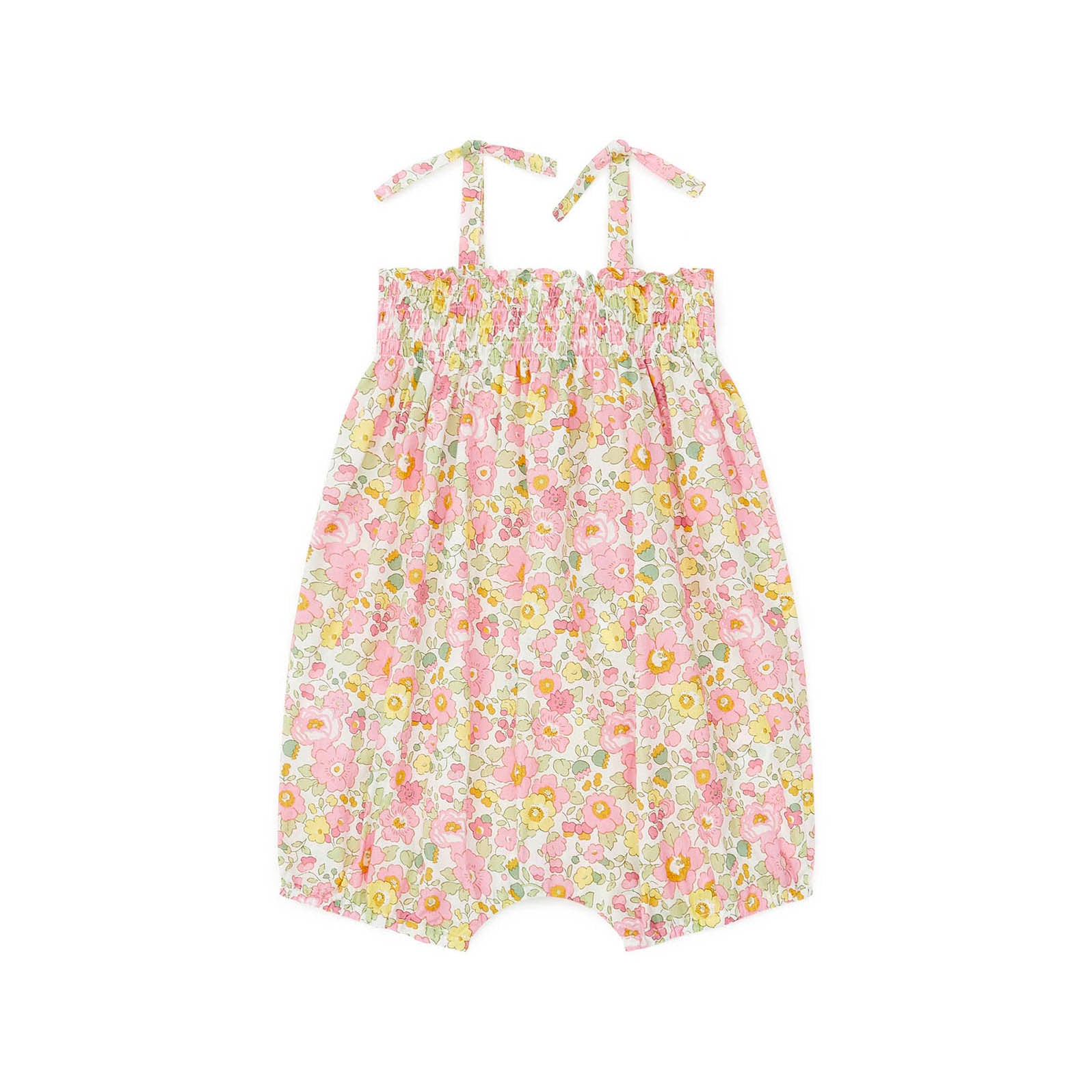 Baby Girls Pink Cotton Jumpsuits