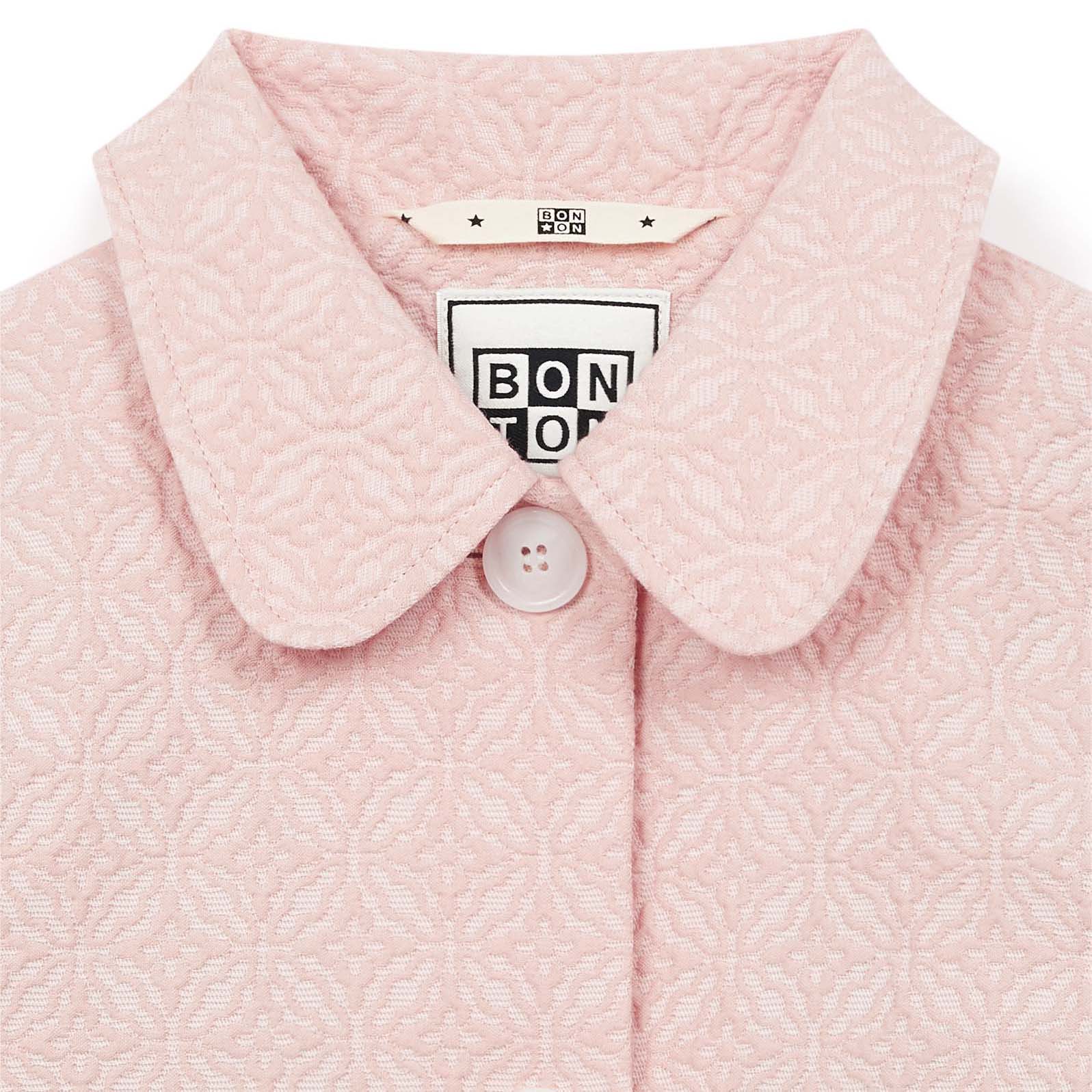 Girls Pink Cotton Coat