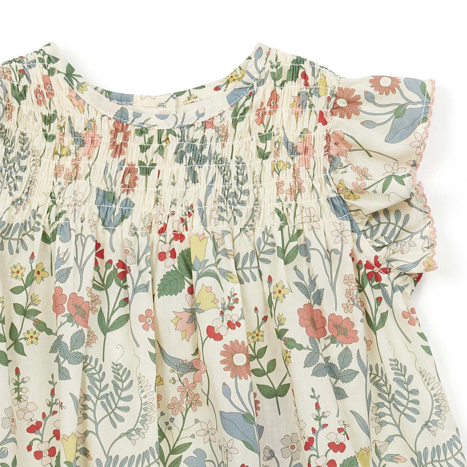 Baby Girls Yellow Flower Cotton Dress