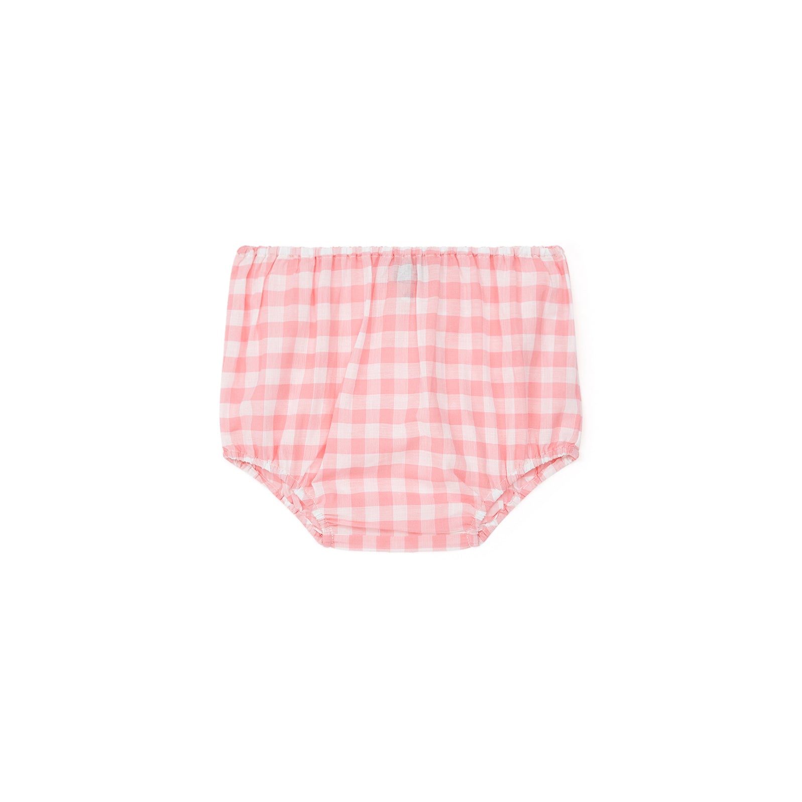 Baby Girls Pink Check Cotton Bloomers