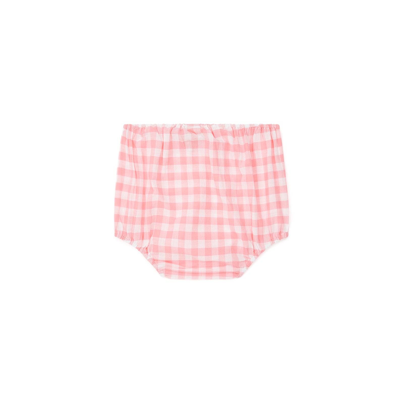 Baby Girls Pink Check Cotton Bloomers