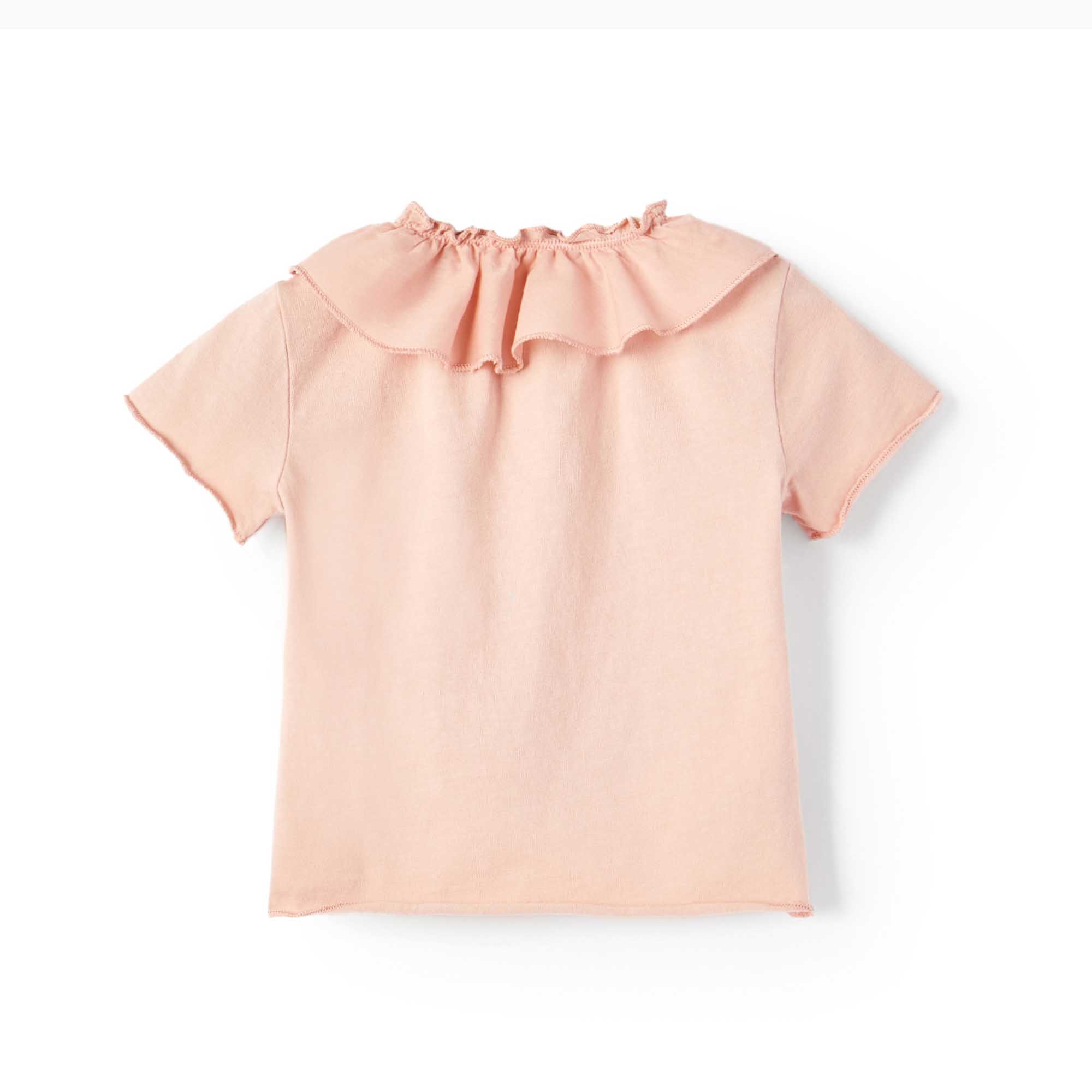 Baby Girls Pink Cotton T-shirt