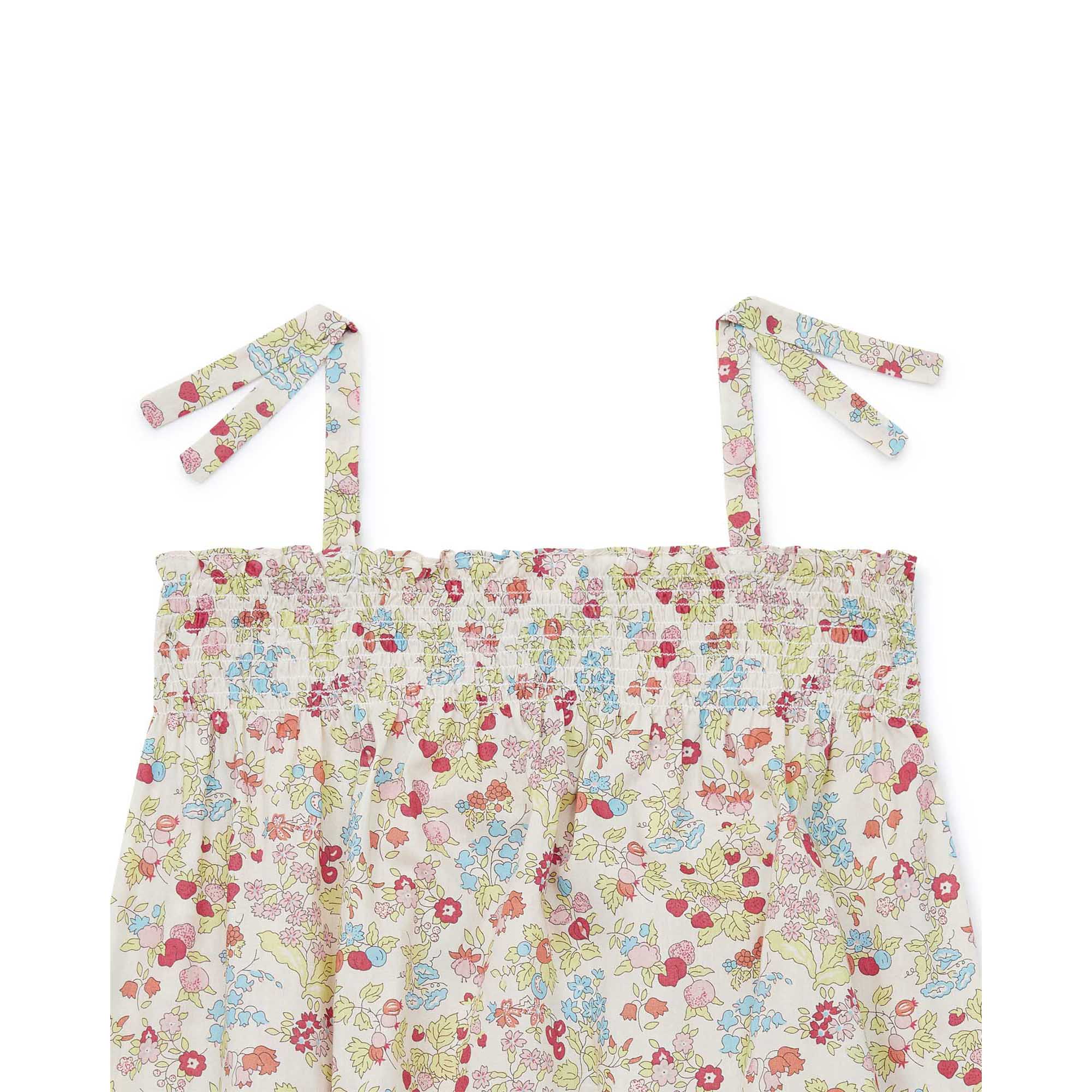 Baby Girls Pink Floral Cotton Babysuit