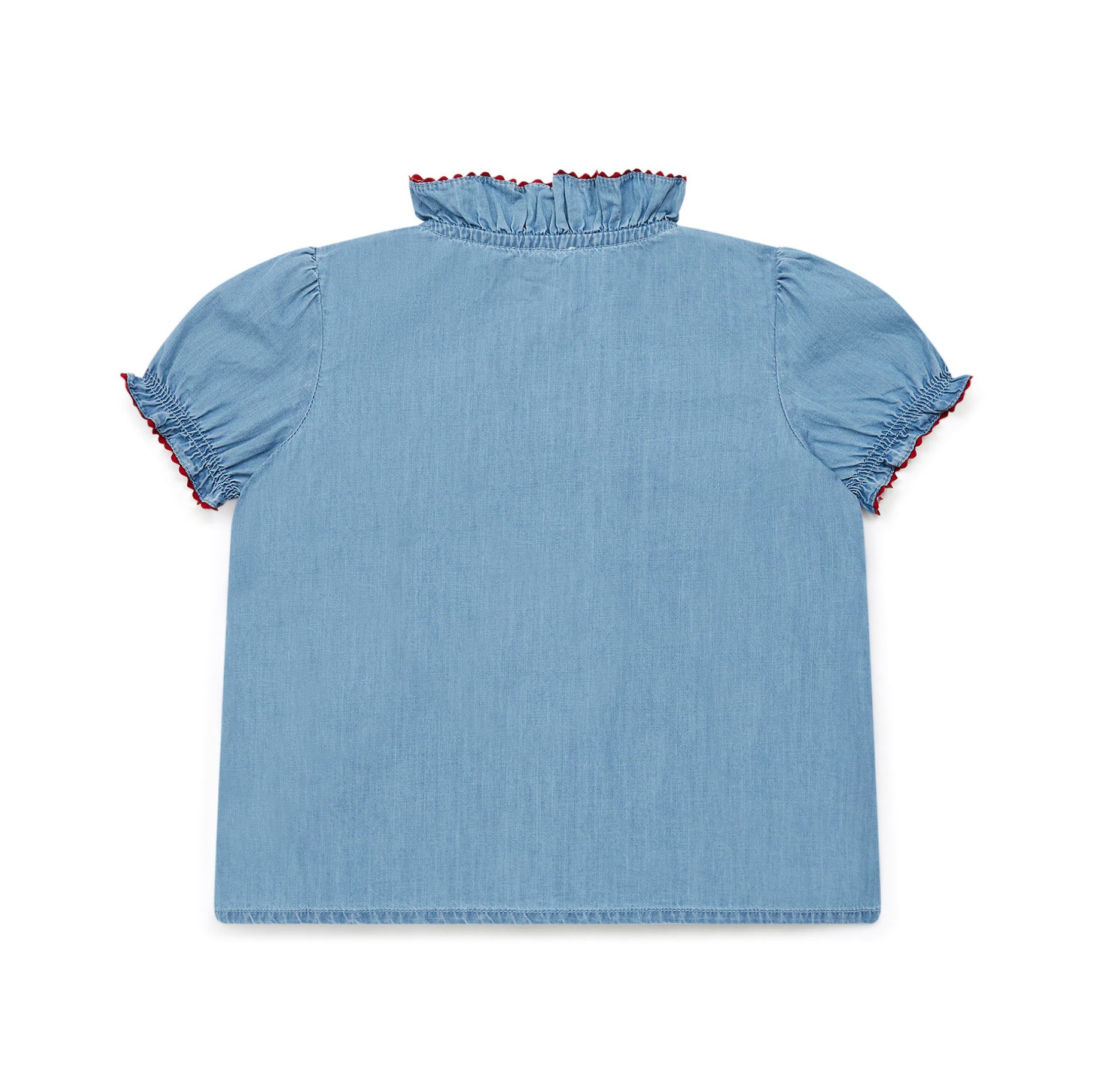 Girls Blue Denim Shirt