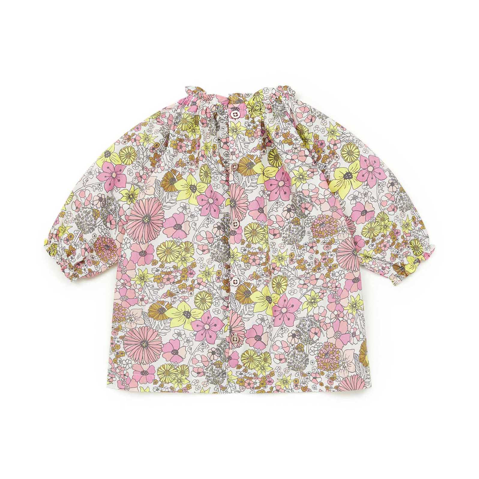 Baby Girls Pink Floral Cotton Dress