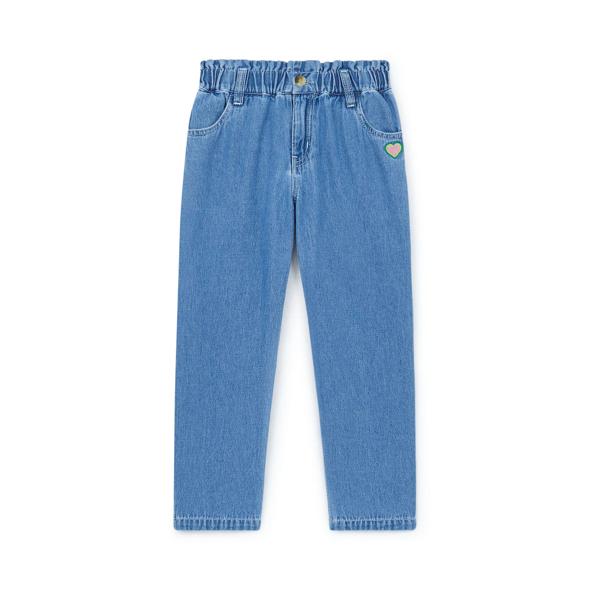 Girls Blue Denim Trousers