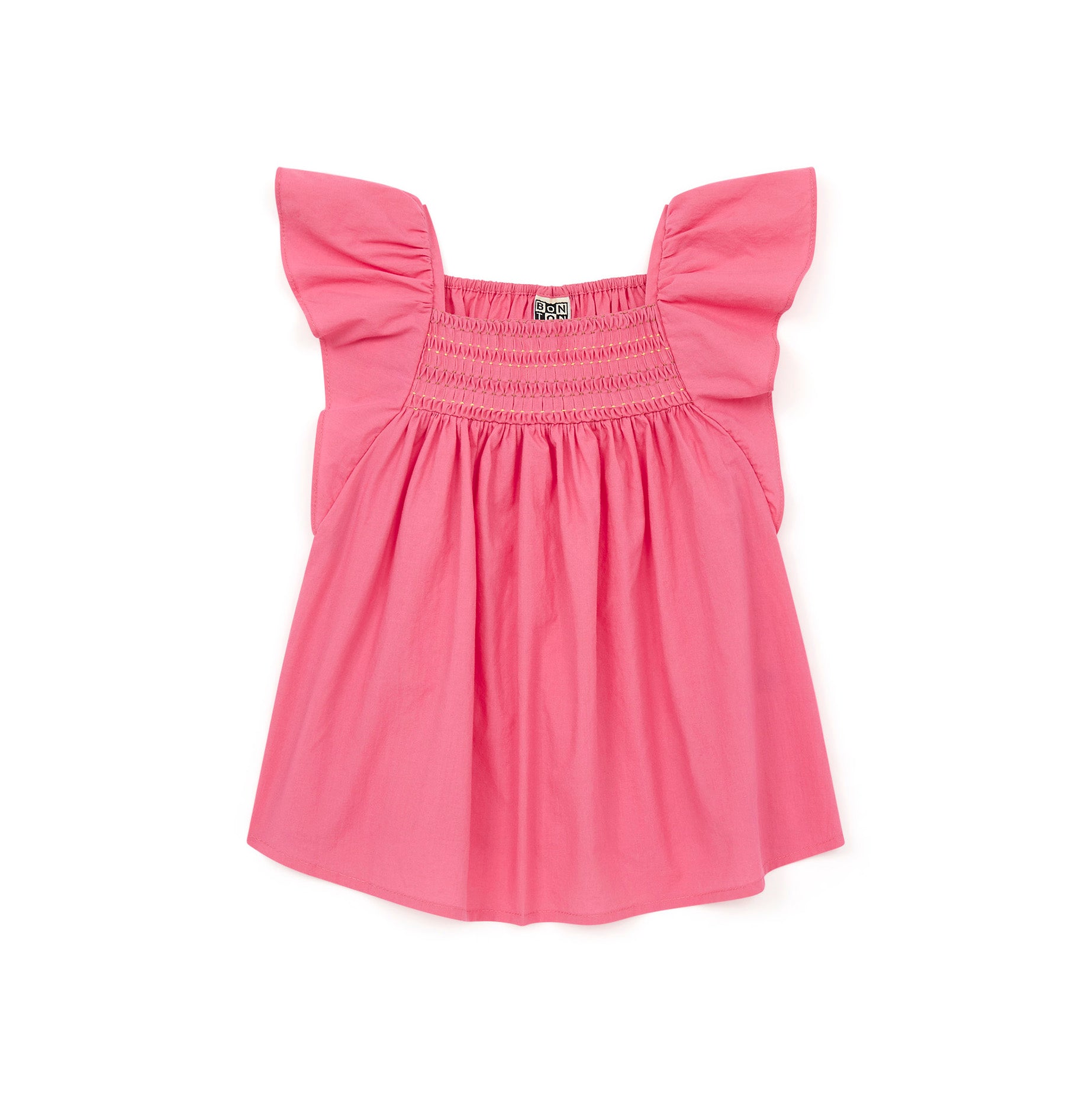 Girls Bright Pink Cotton Top