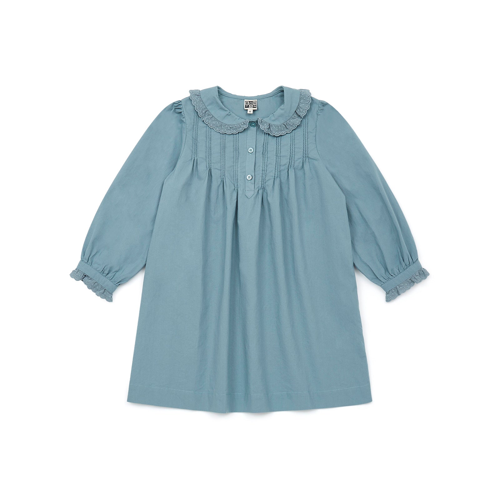 Girls Blue Cotton Dress