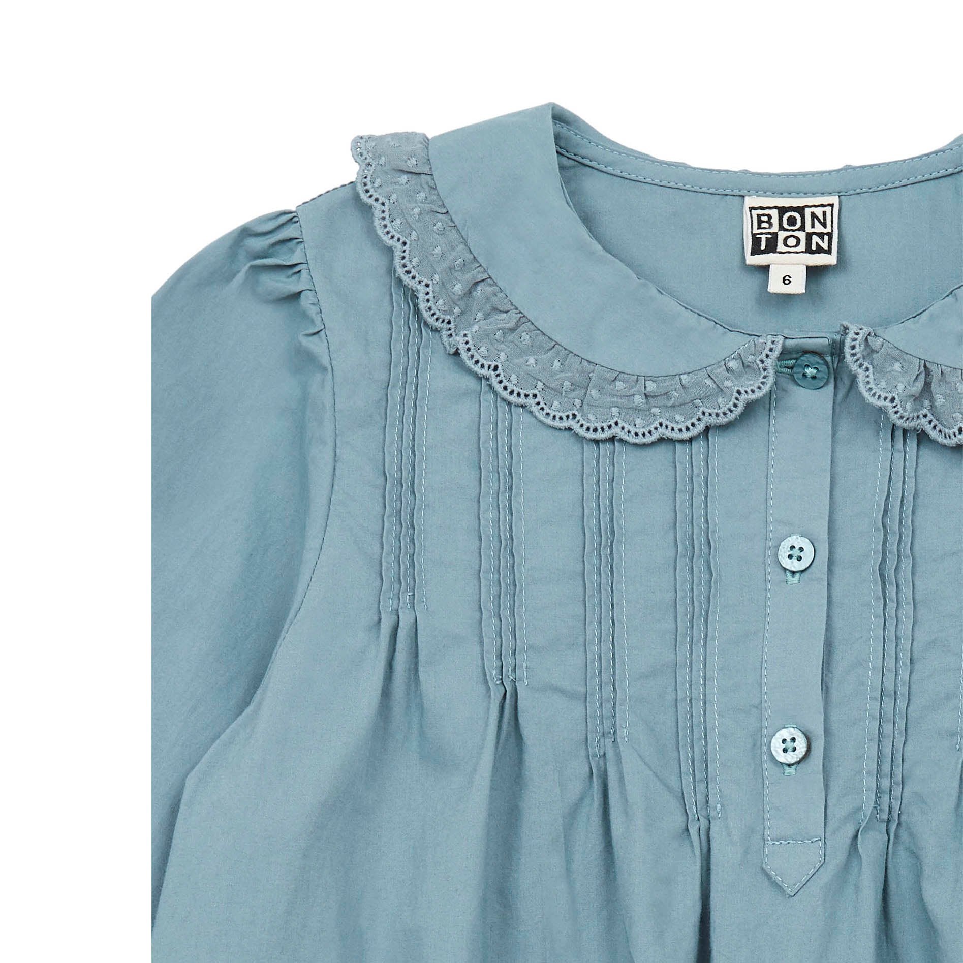 Girls Blue Cotton Dress