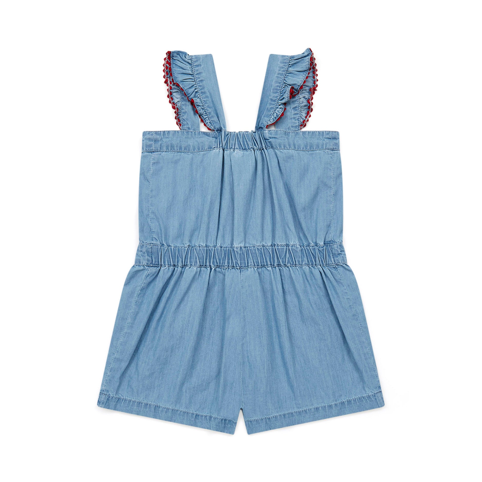 Girls Blue Denim Jumpsuit