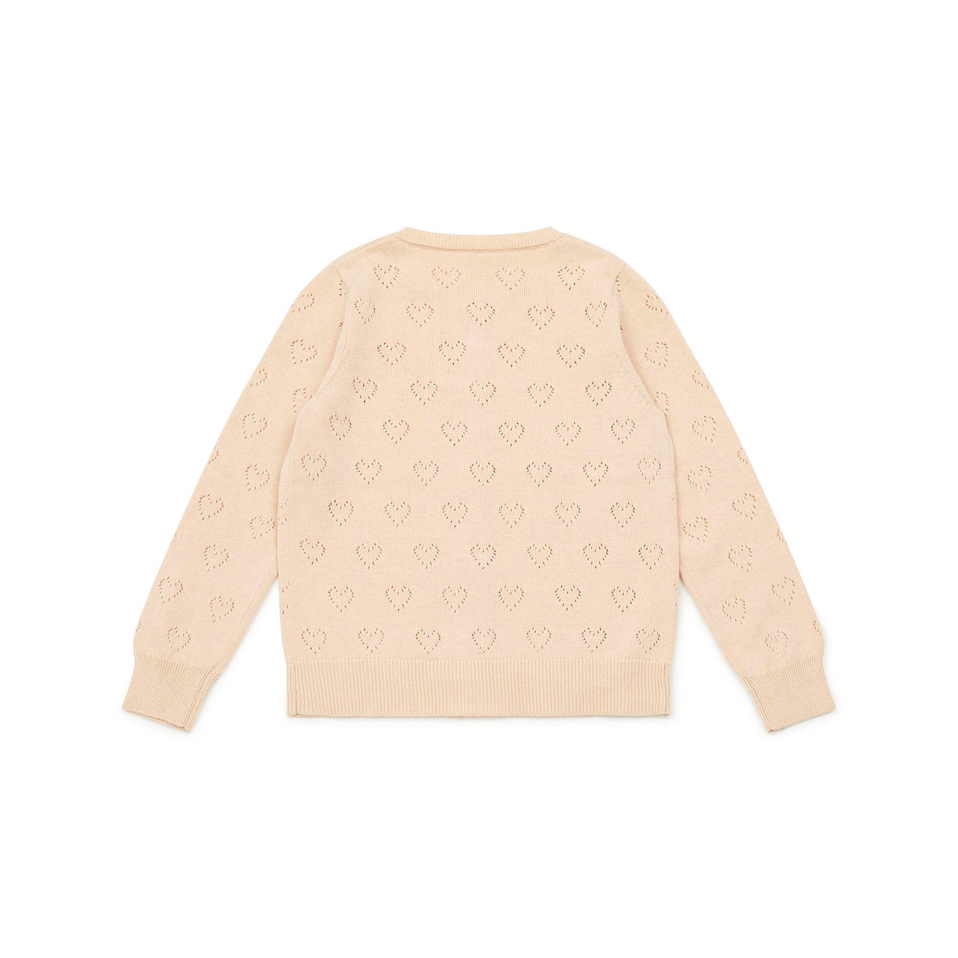 Girls Pale Pink Cotton Cardigan