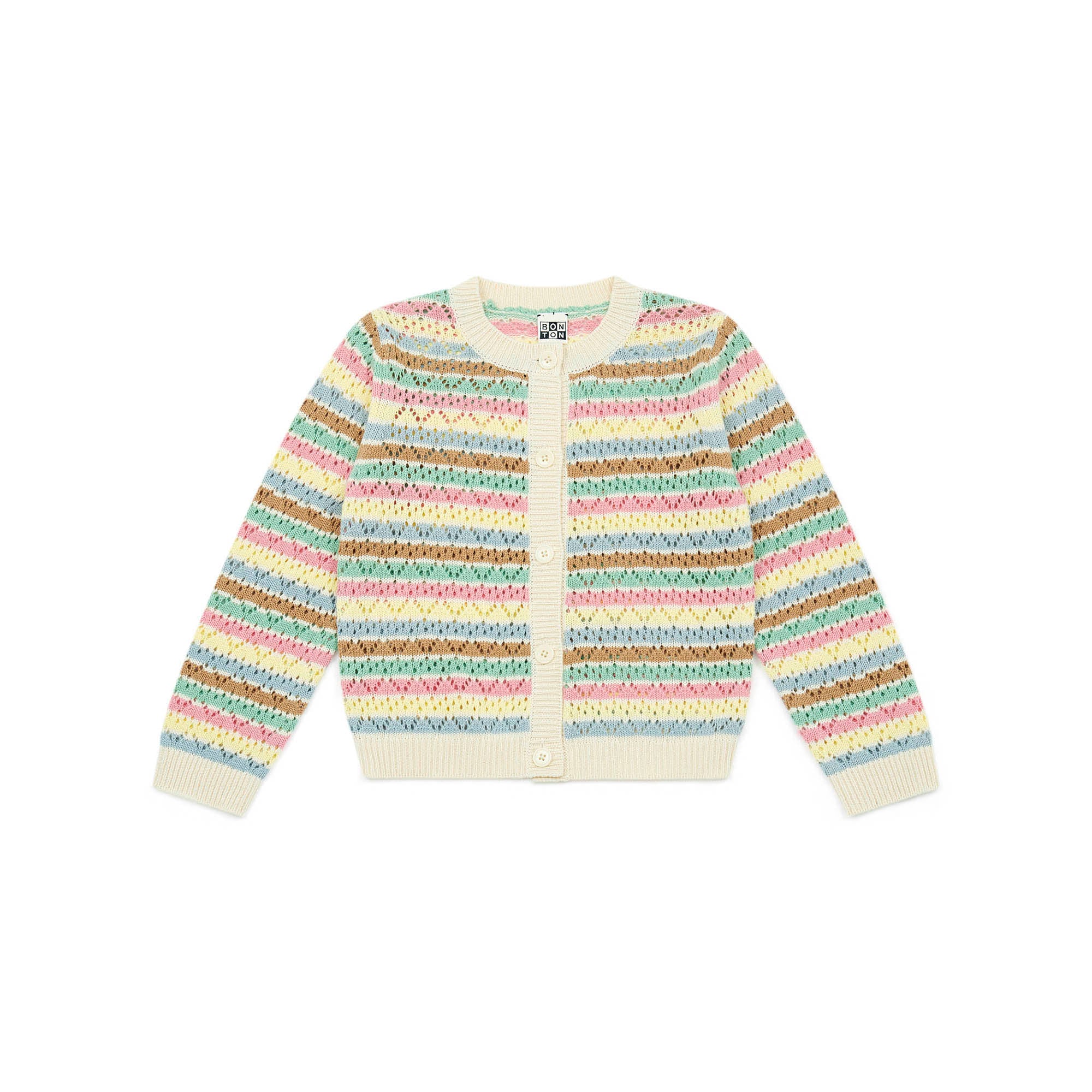 Girls Multicolor Cotton Cardigan