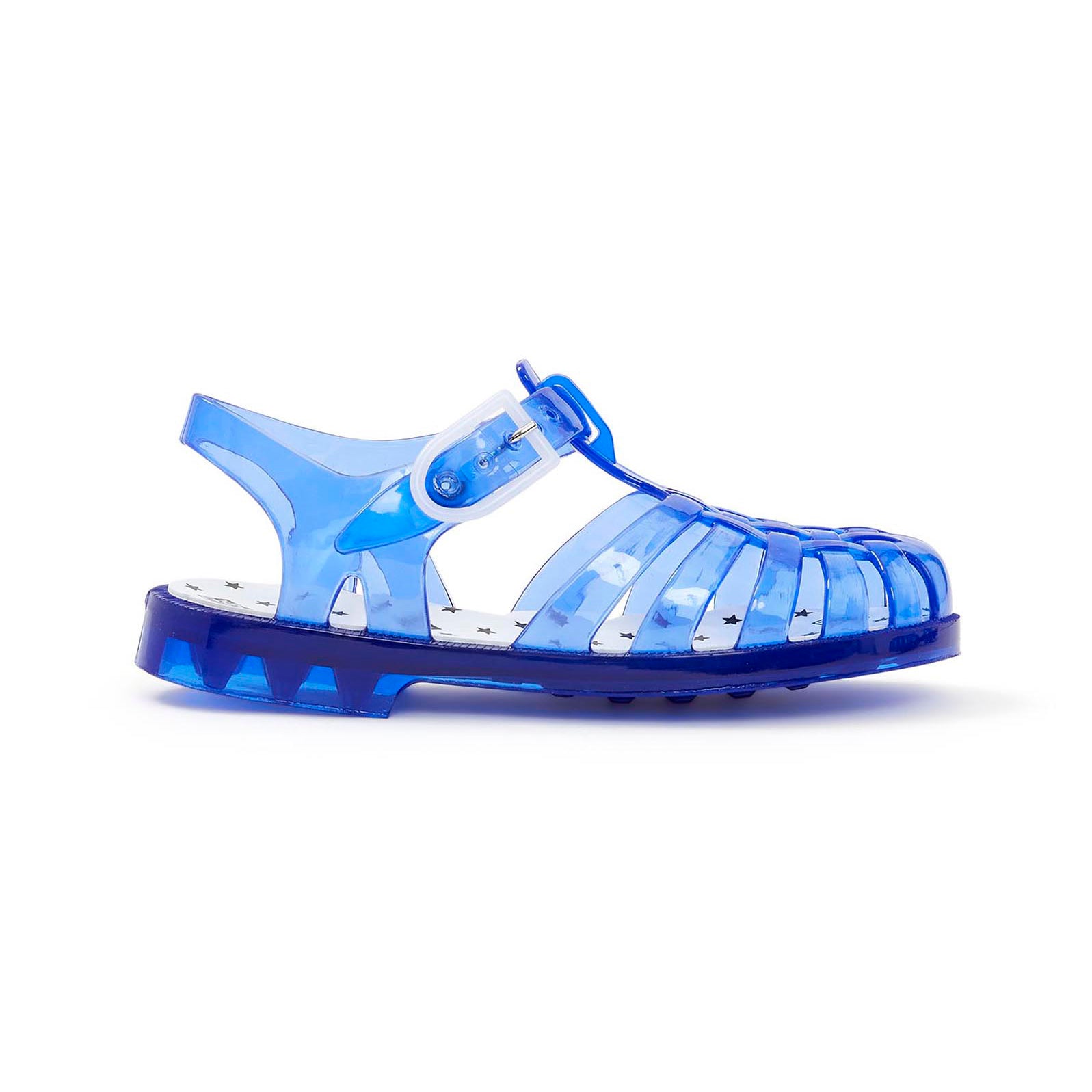 Girls Blue Weave Sandals