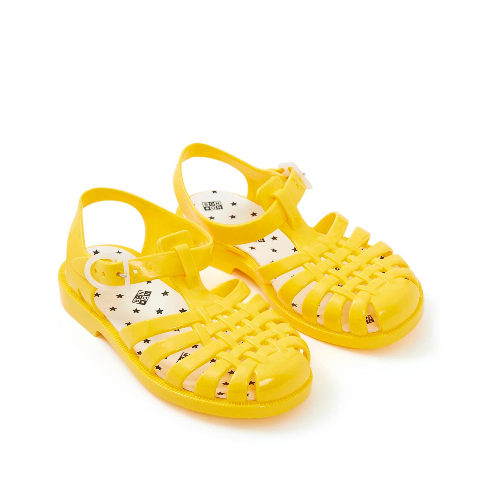 Girls Yellow Weave Sandals