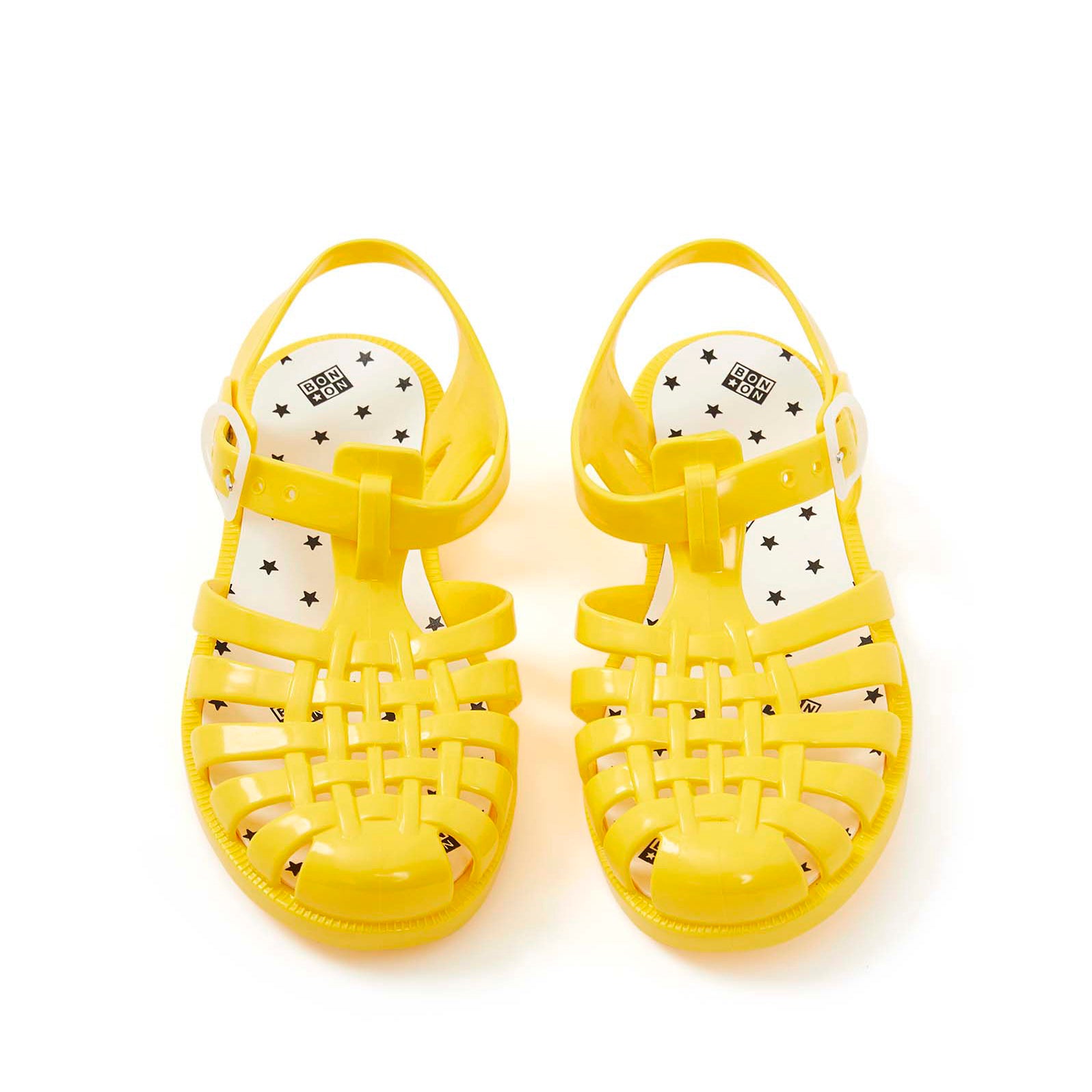 Girls Yellow Weave Sandals