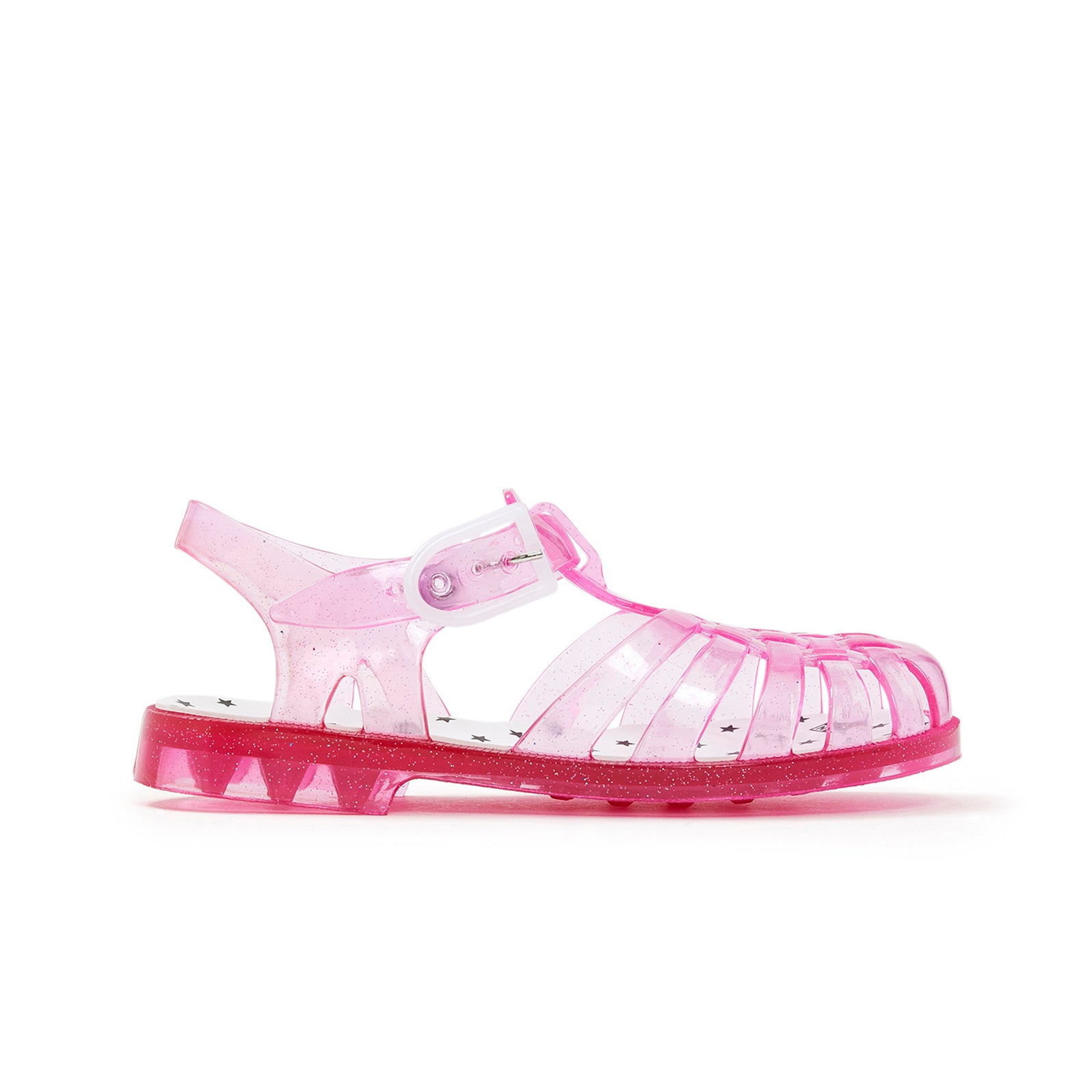 Girls Pink Weave Sandals