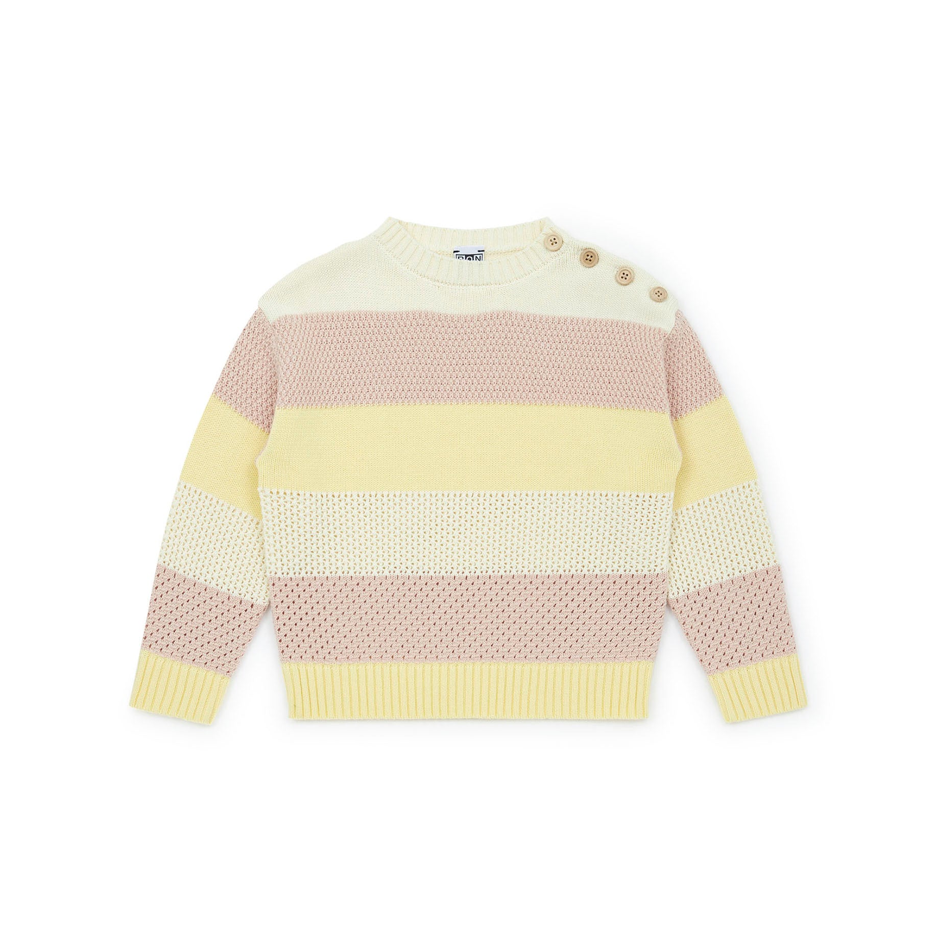 Girls Multicolor Cotton Sweater