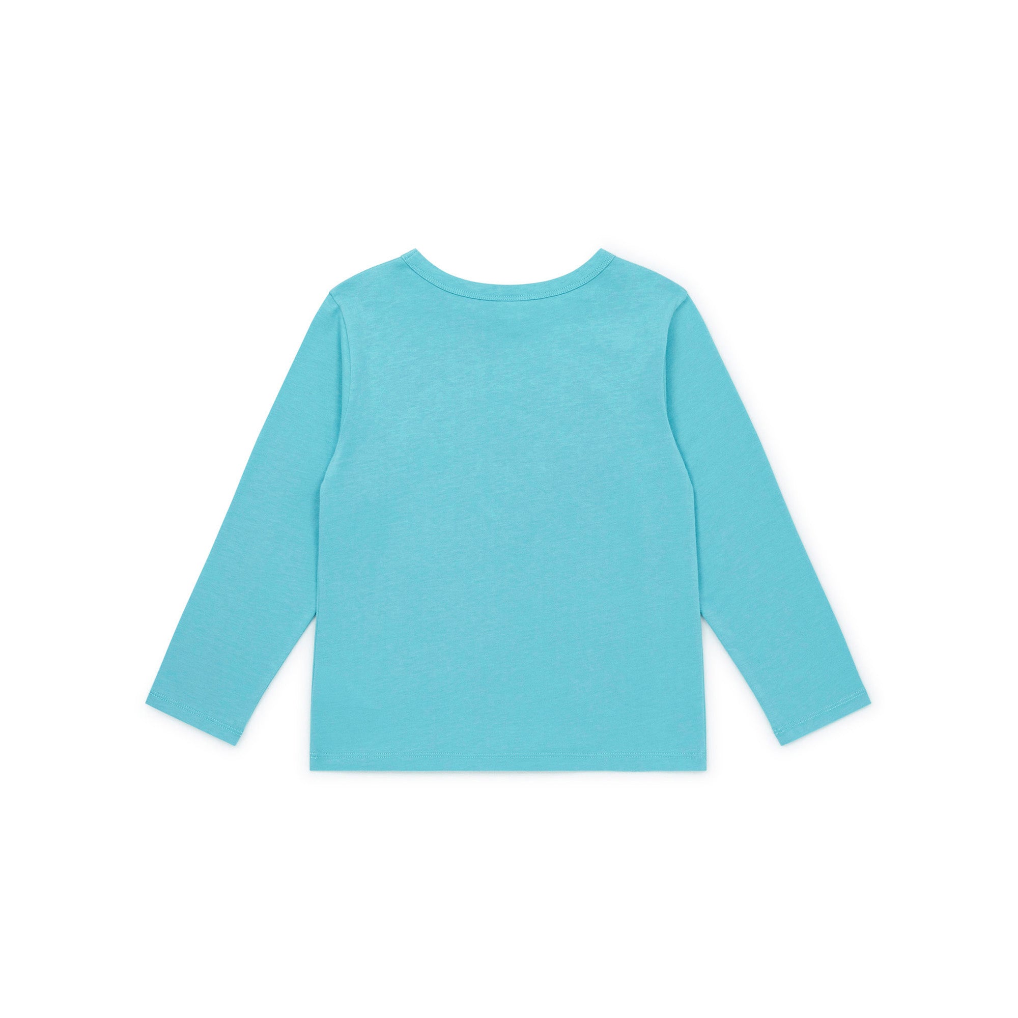 Boys Blue Printed Cotton T-Shirt