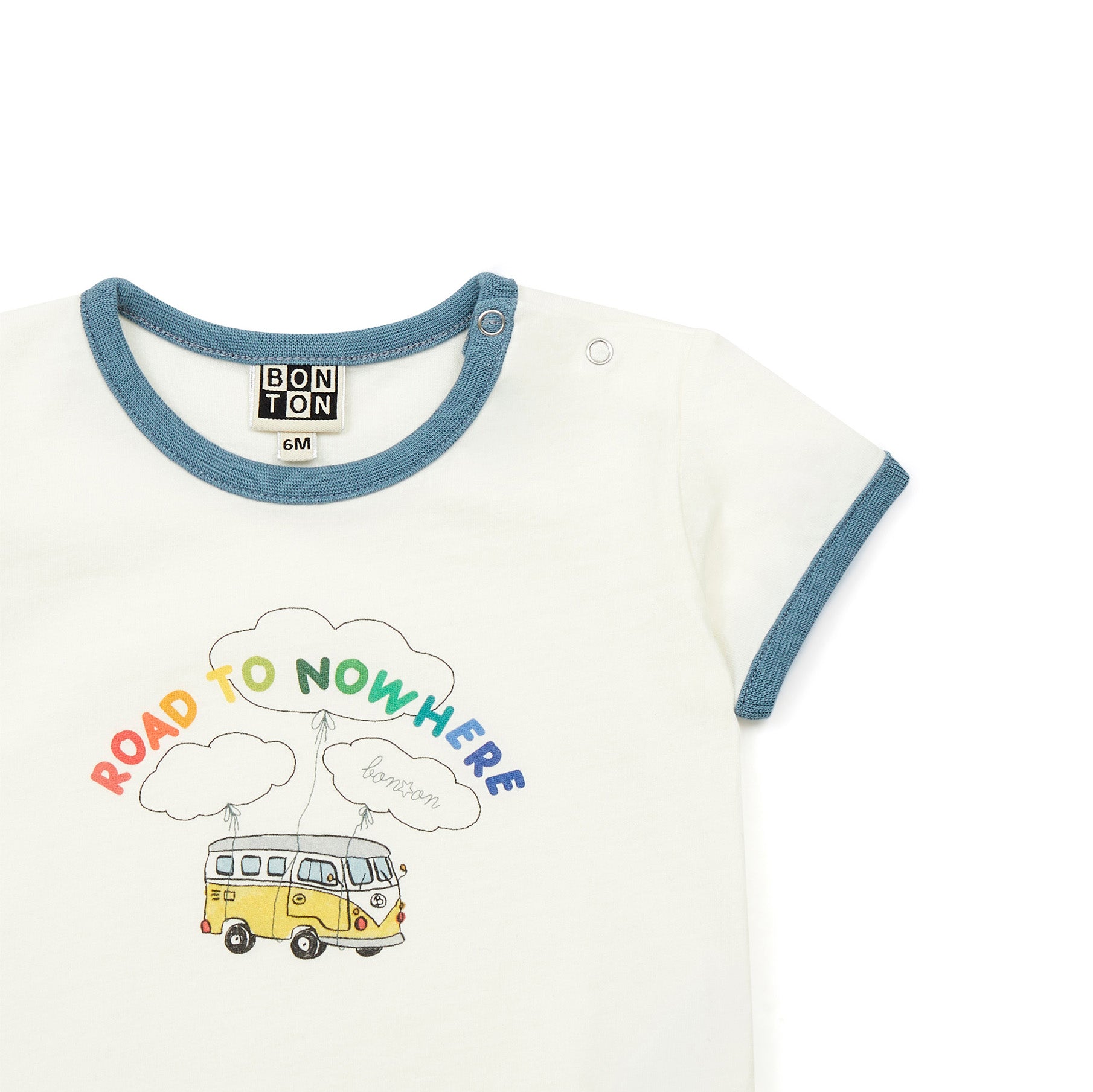 Baby Boys White Logo Cotton T-Shirt