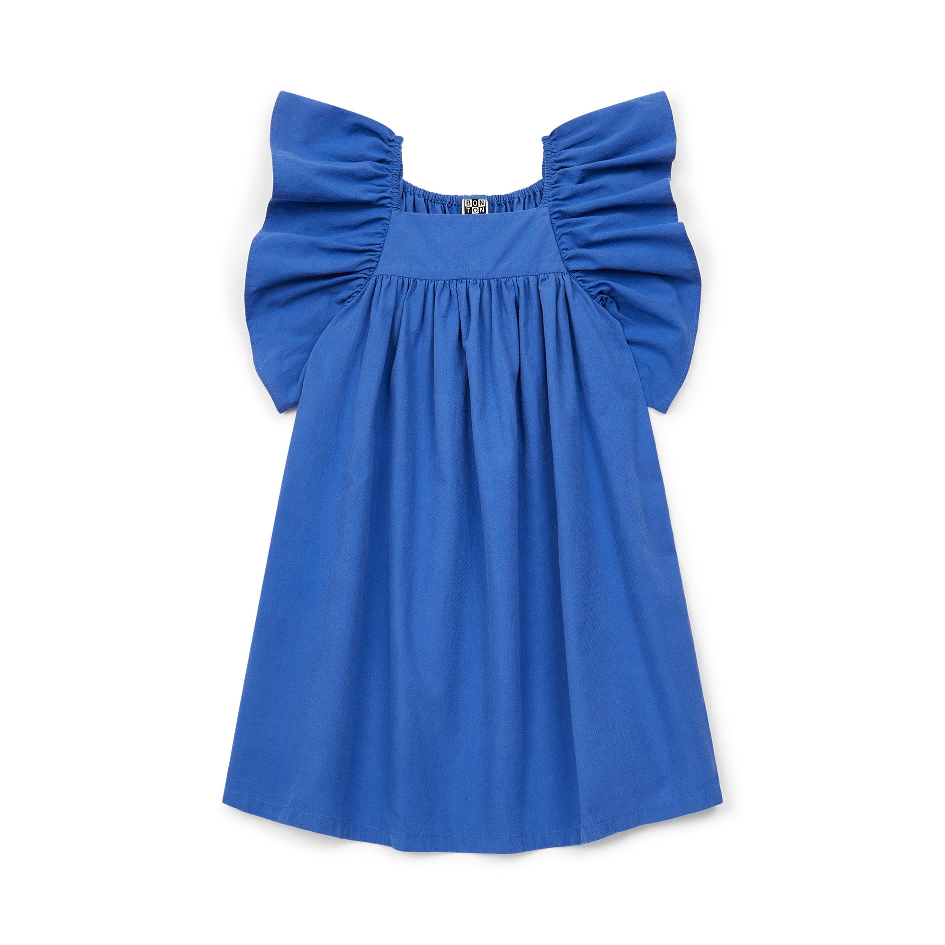 Girls Blue Cotton Dress