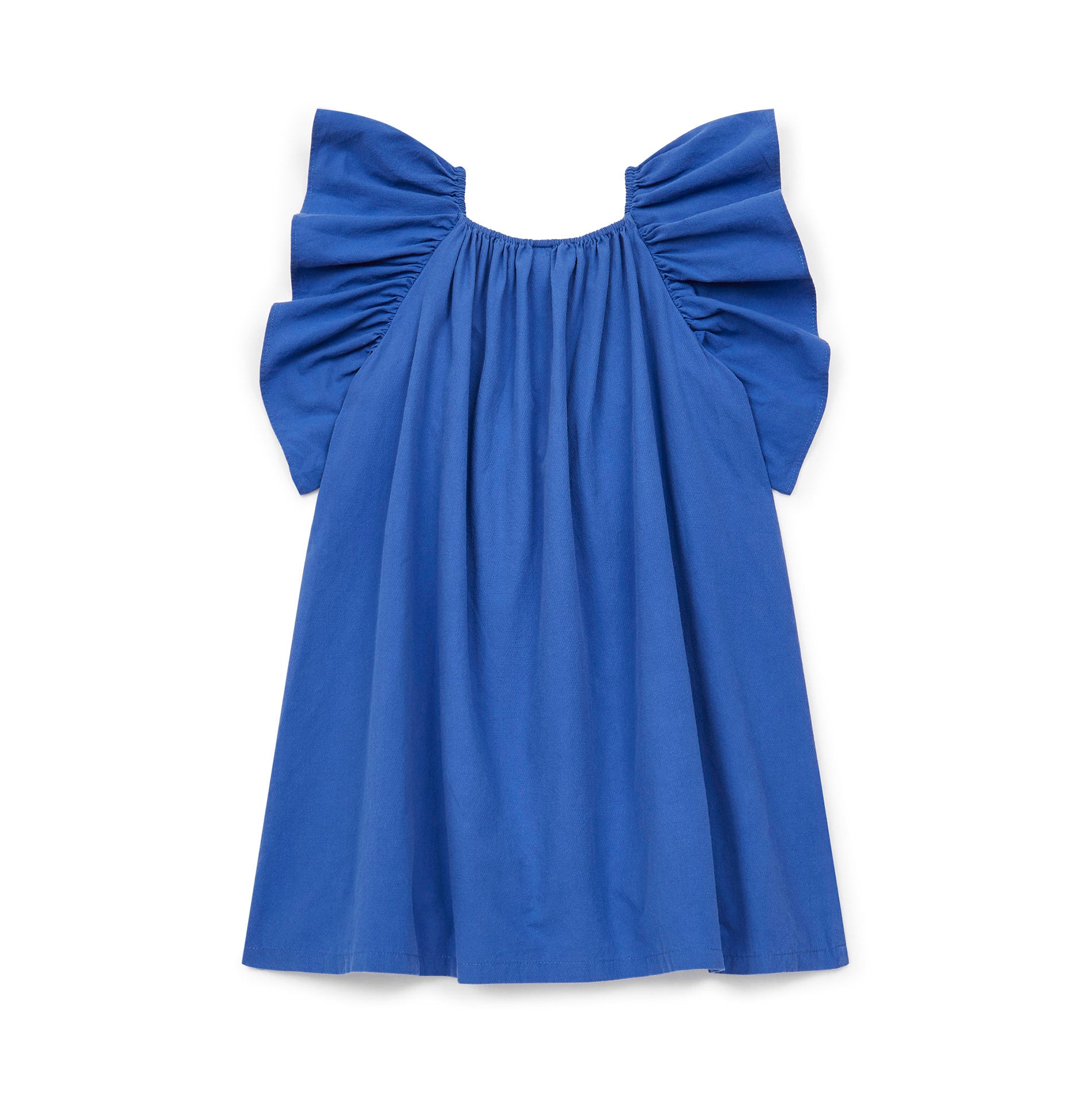 Girls Blue Cotton Dress