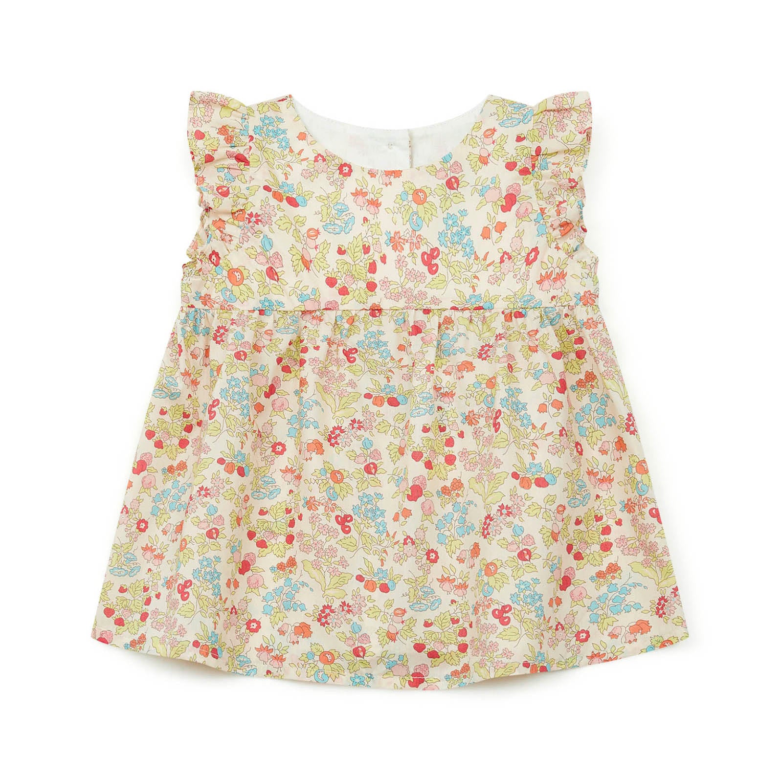 Baby Girls Pink Floral Cotton Dress