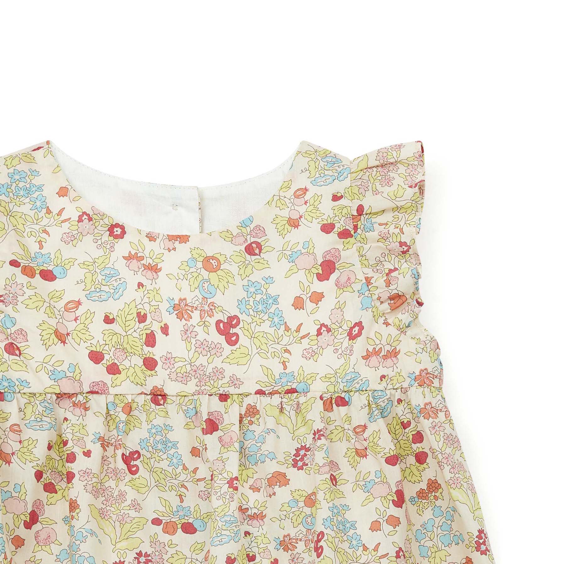 Baby Girls Pink Floral Cotton Dress