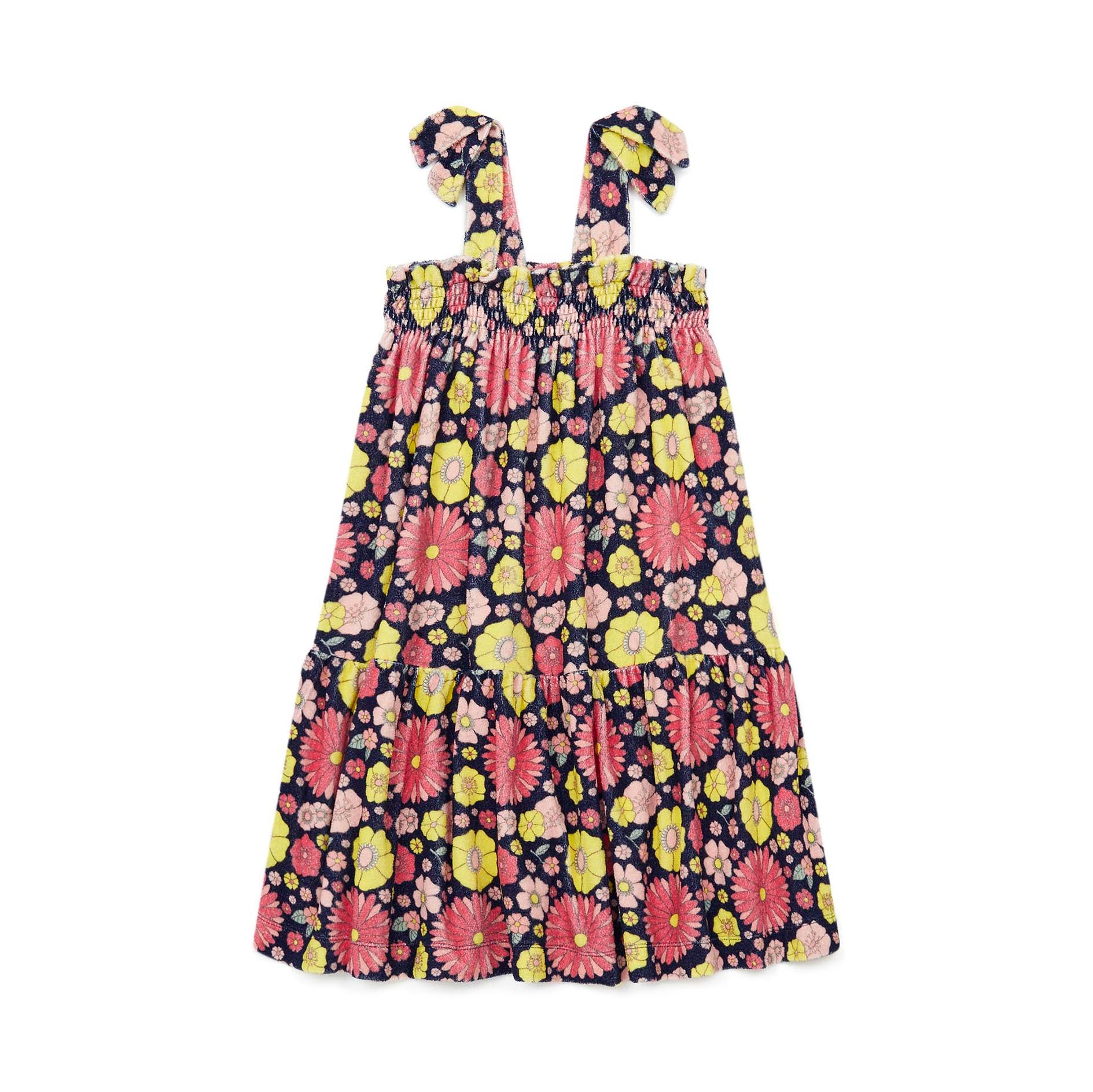 Girls Multicolor Flower Cotton Dress