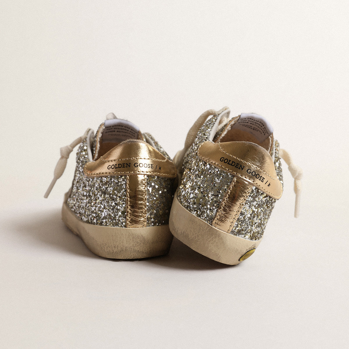 Boys & Girls Gold Glitter Shoes