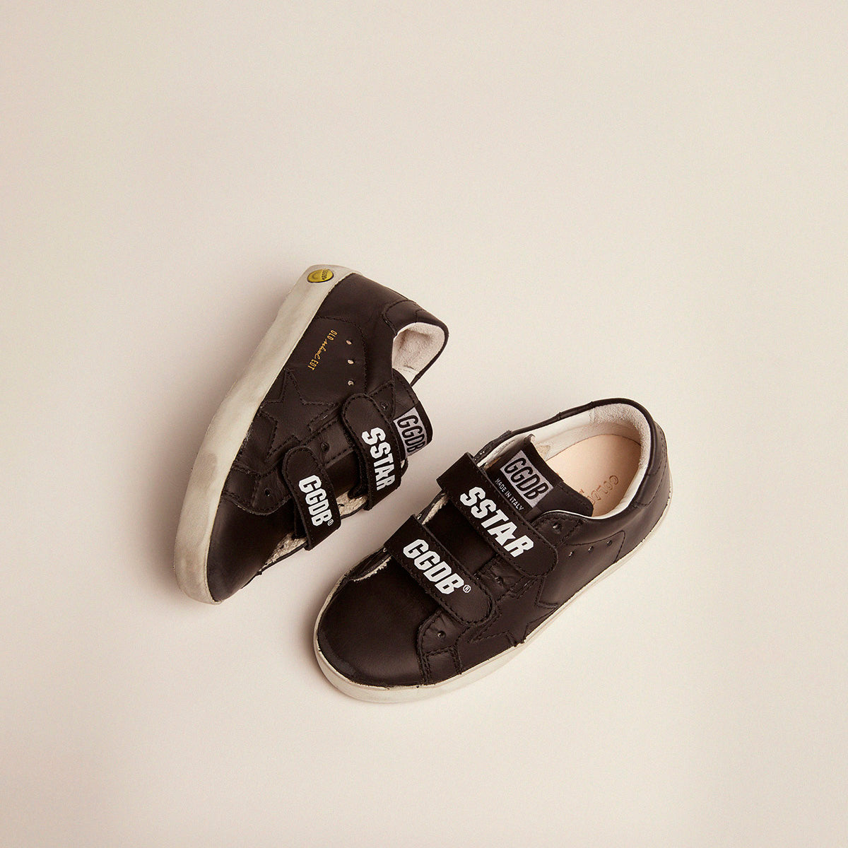 Boys & Girls Black Star Shoes