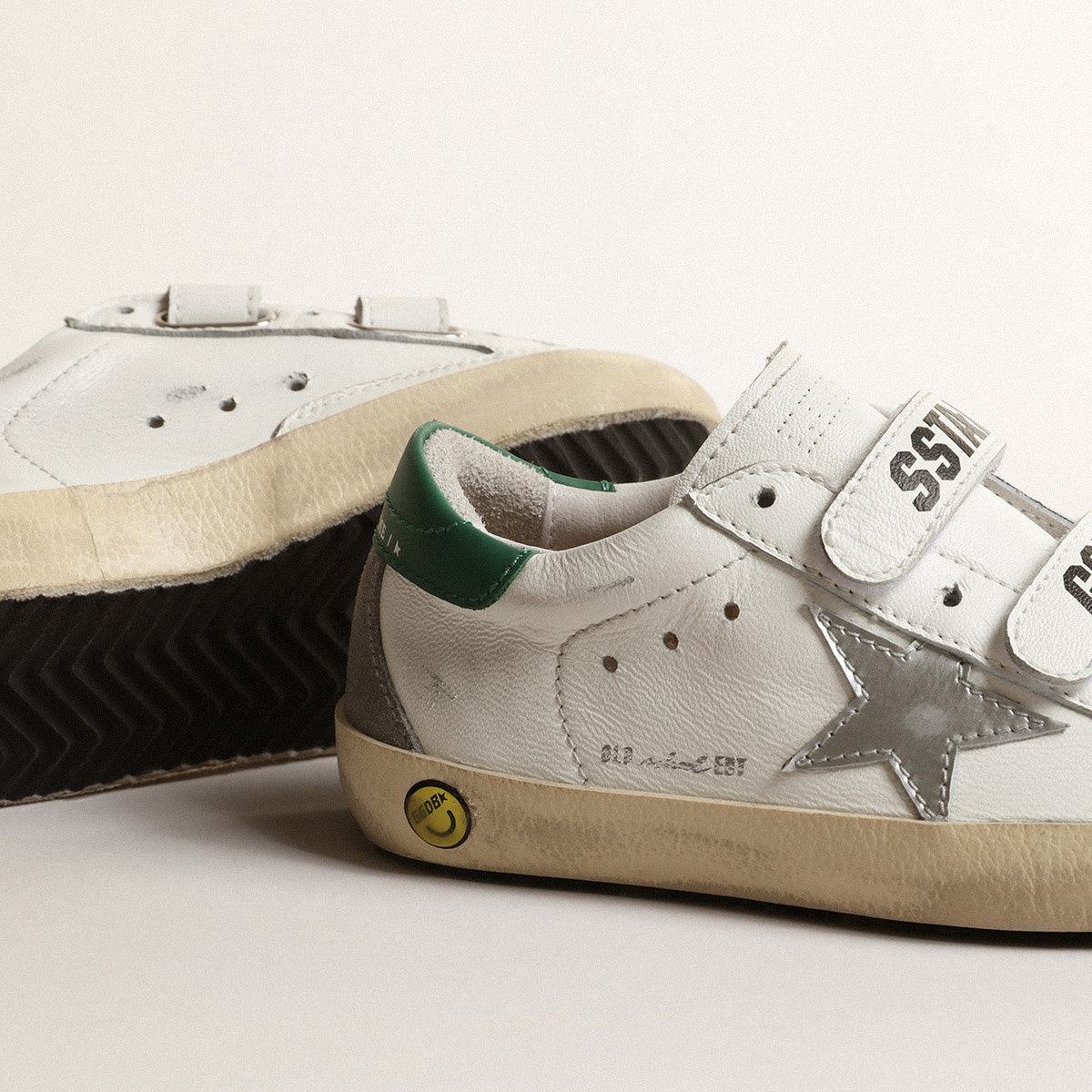 Boys & Girls Green Logo Shoes