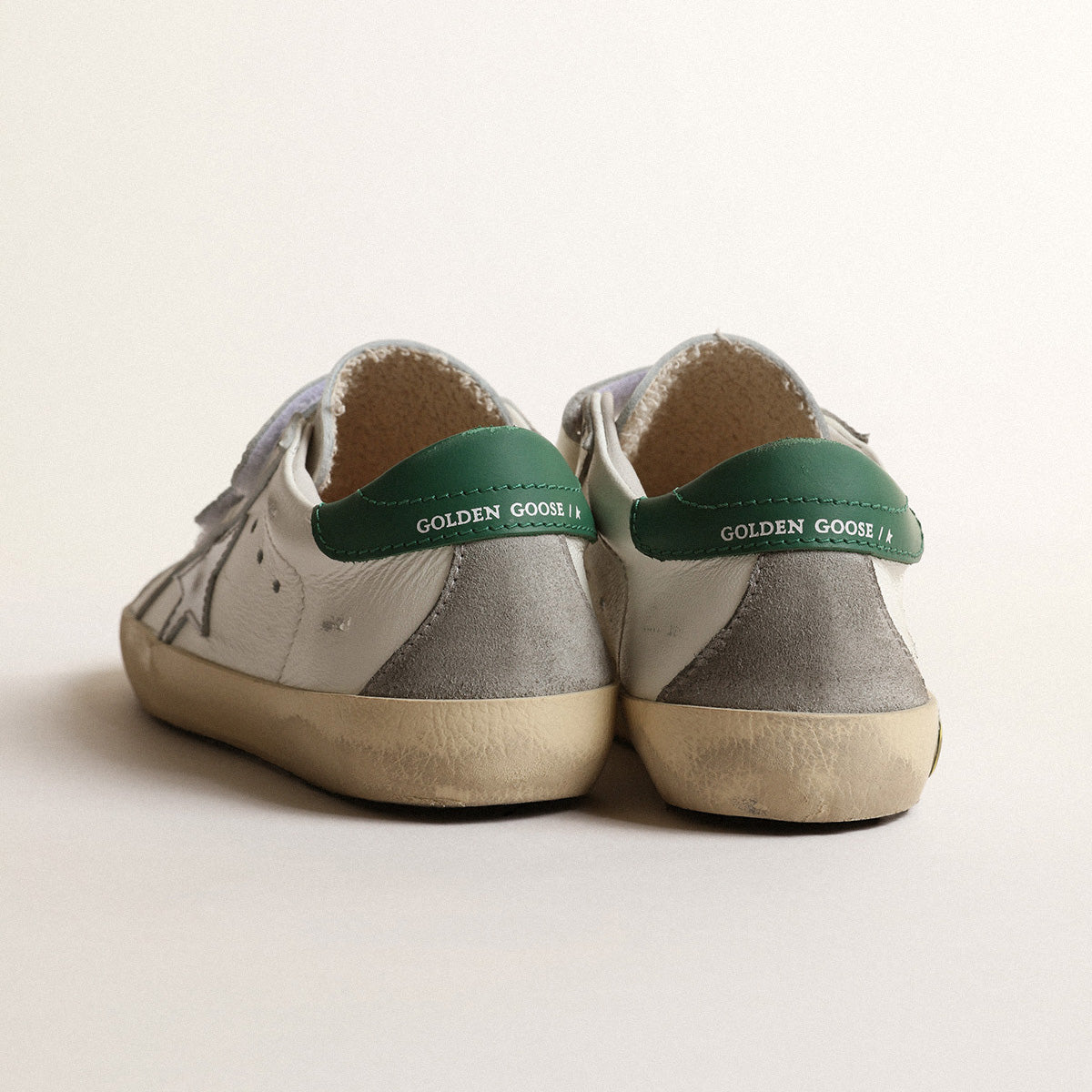 Boys & Girls Green Logo Shoes
