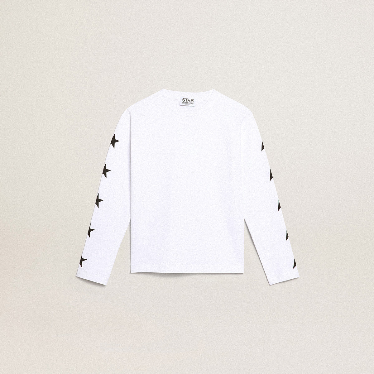 Boys & Girls White Star Cotton T-Shirt