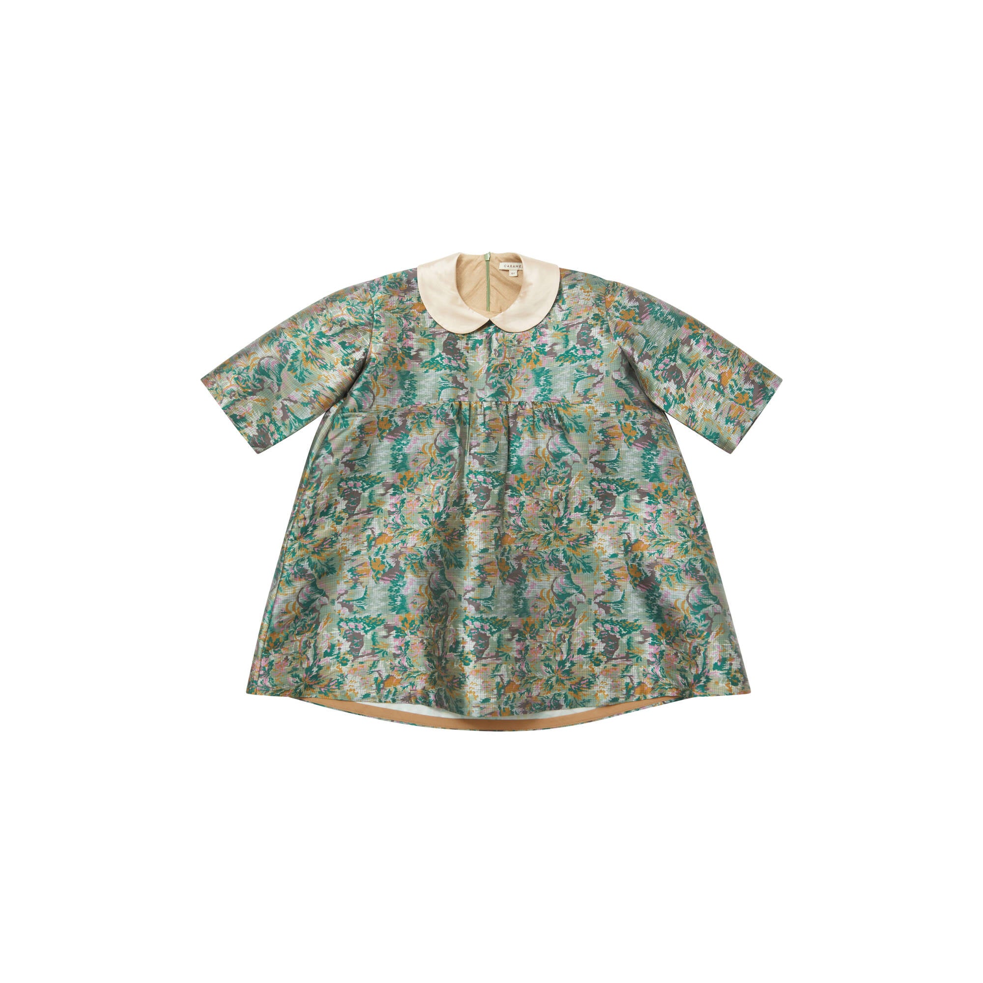 Girls Green Floral Dress