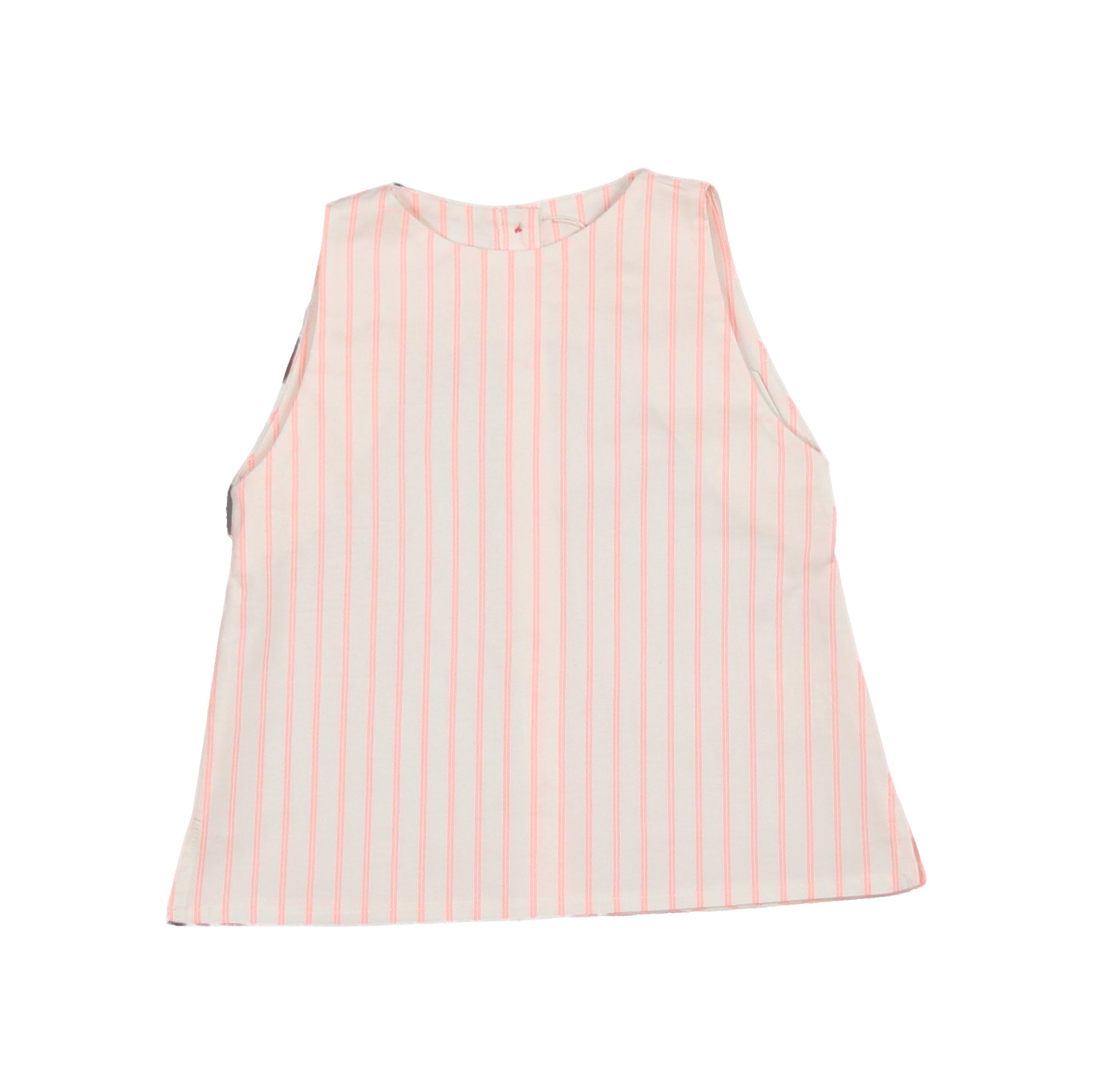 Girls Pink Striped Cotton Top