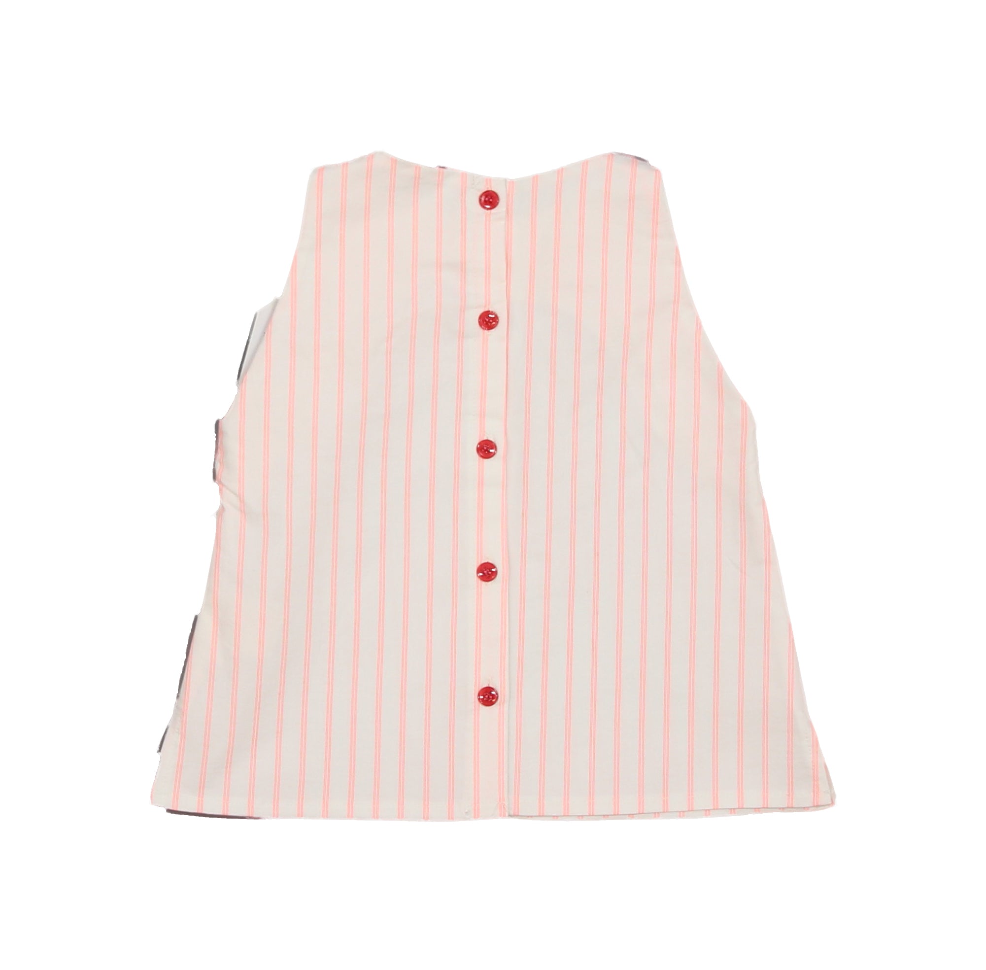Girls Pink Striped Cotton Top