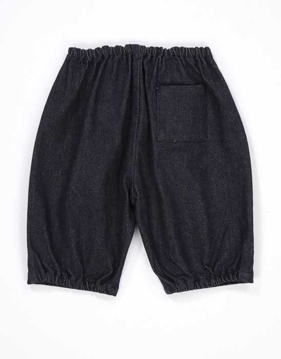 Baby Girls Dark Blue Cotton Trousers