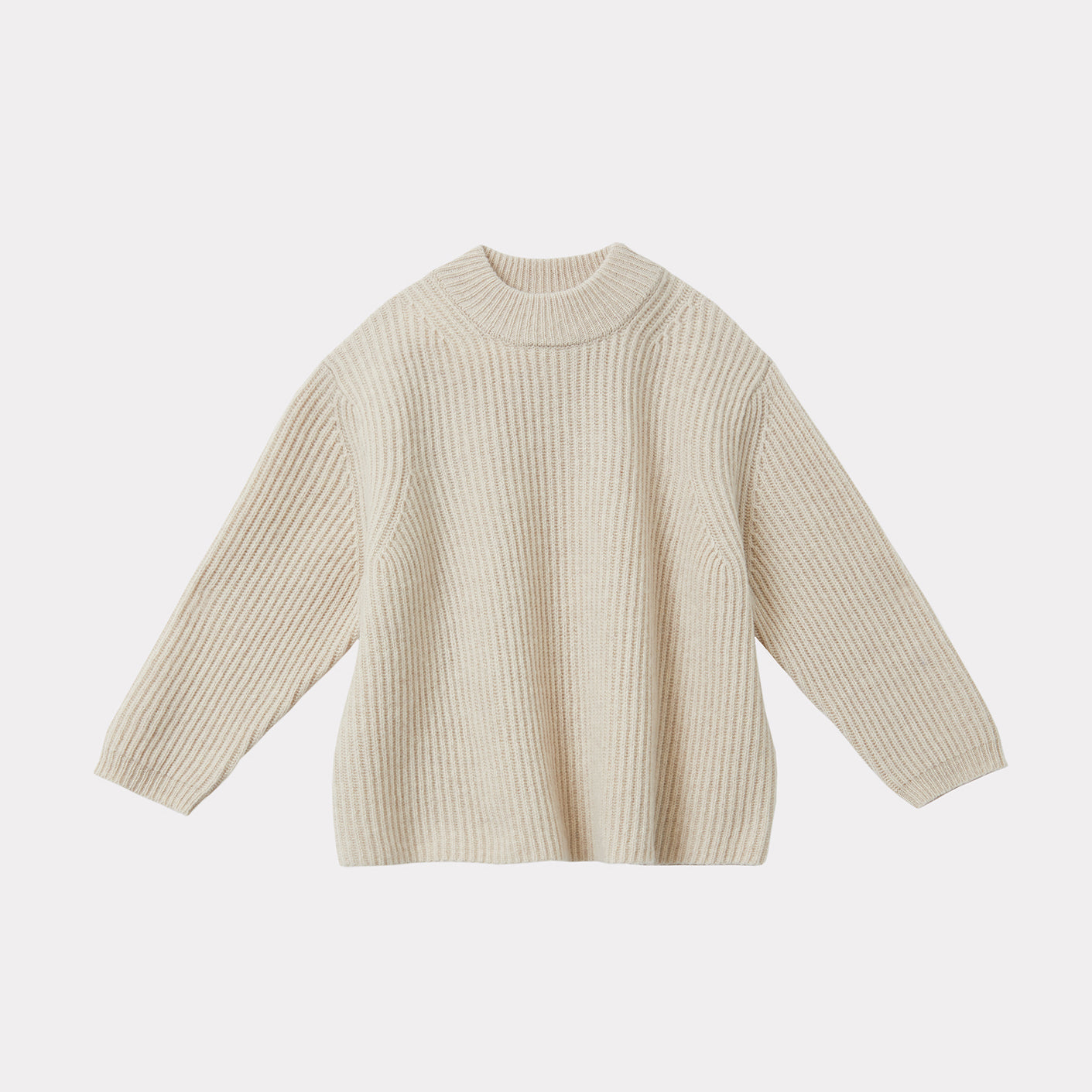 Boys & Girls White Wool Sweater