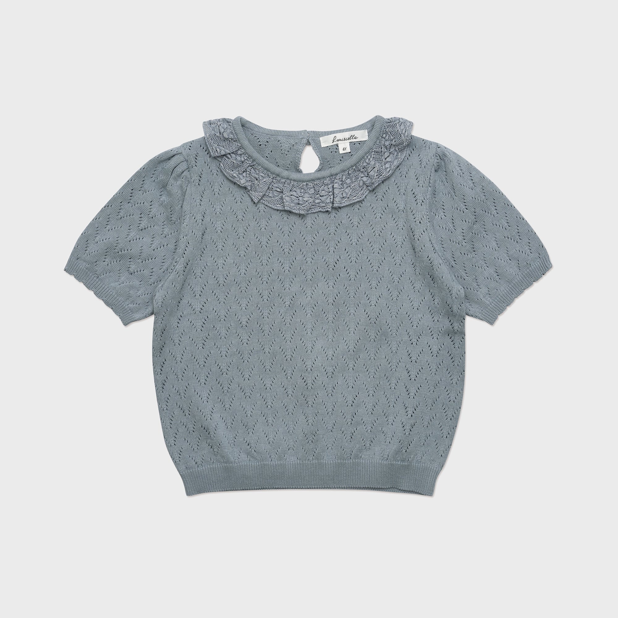 Girls Blue Knit Sweater