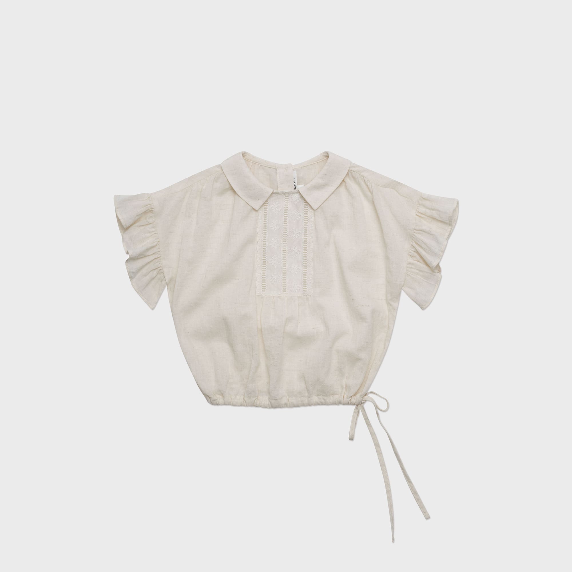 Girls White Cotton Top