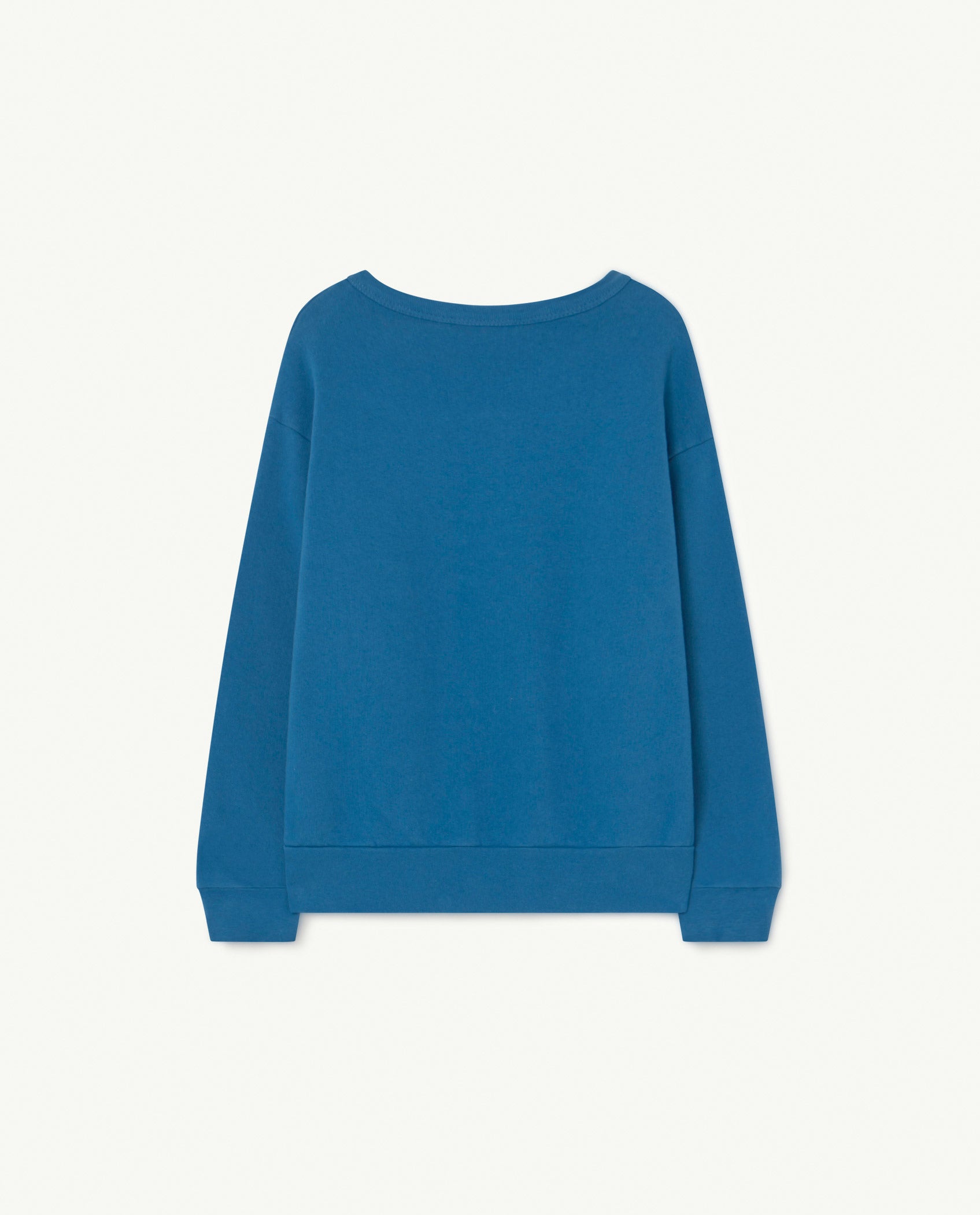 Girls Blue Print Cotton Sweatshirt