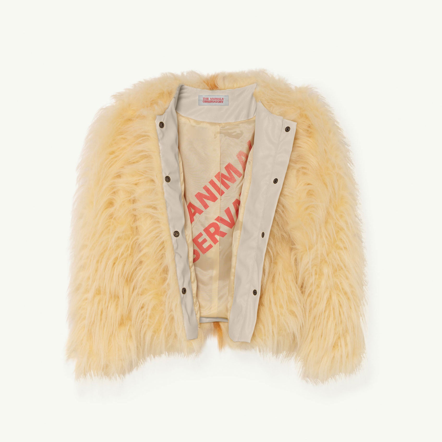Girls Beige Logo Jacket