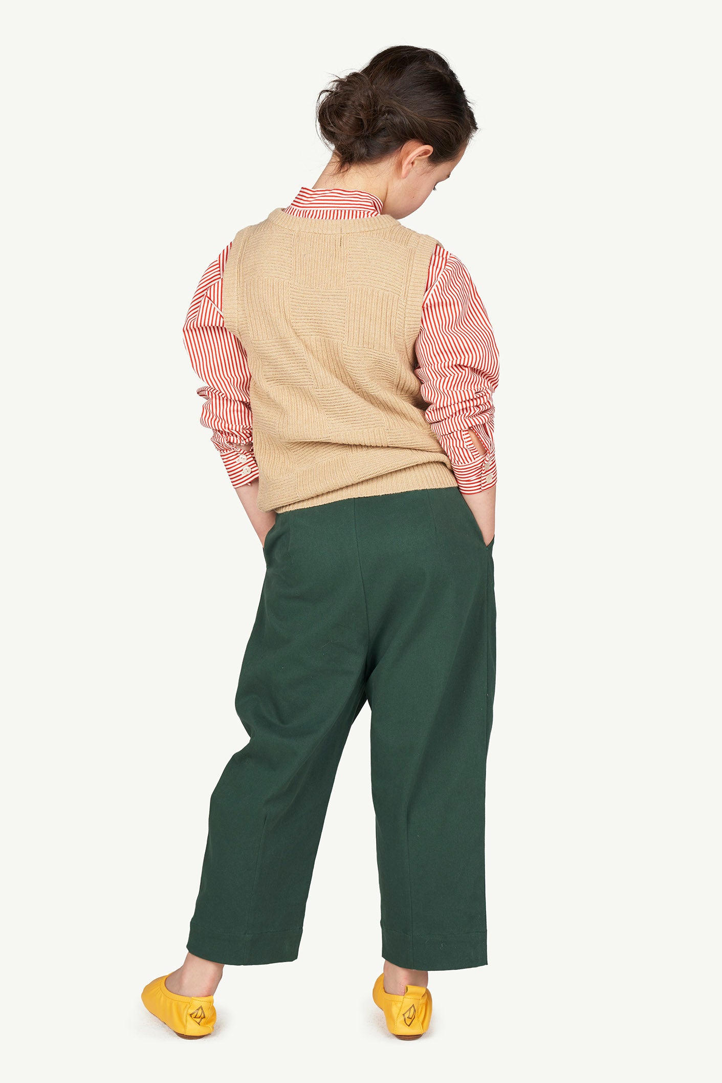 Boys & Girls Green Logo Trousers