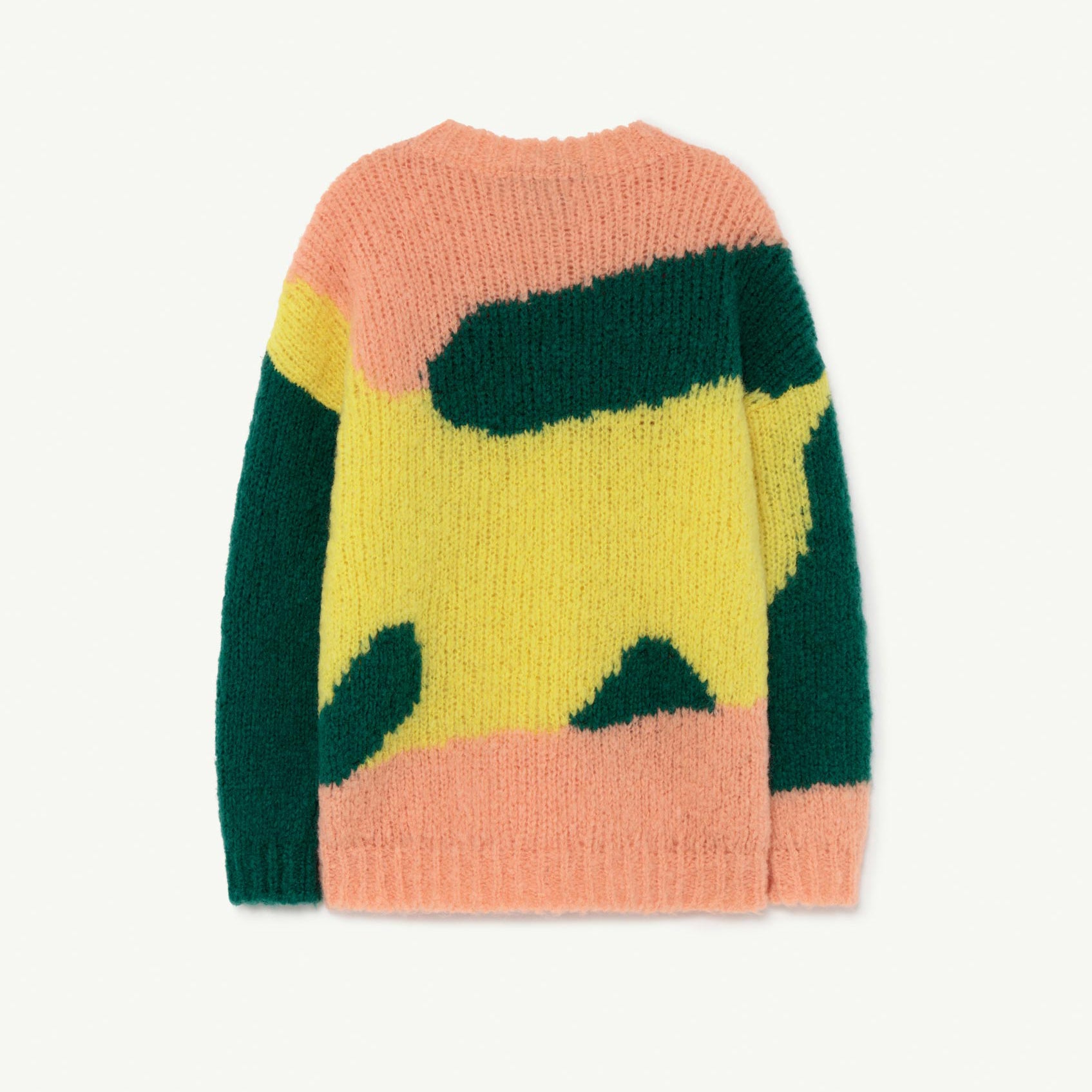 Girls Yellow Logo Wool Sweater