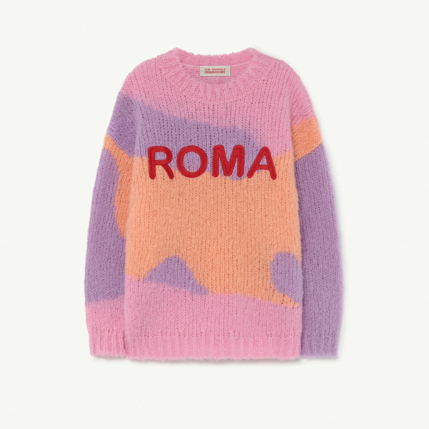 Girls Pink Logo Wool Sweater